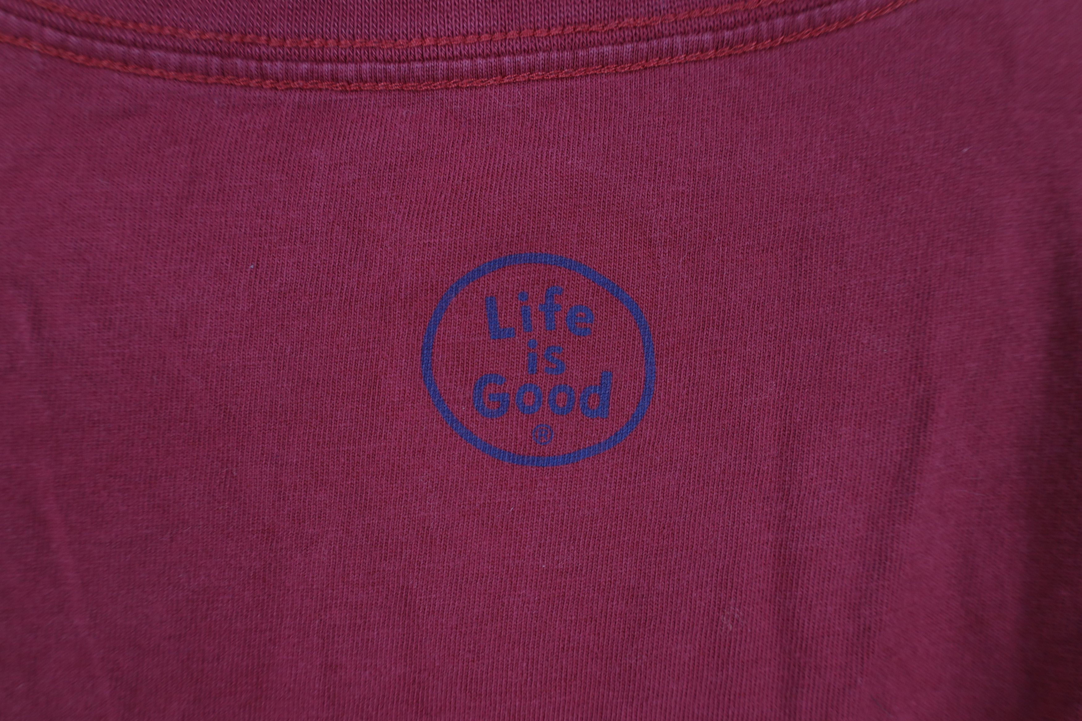 Life is Good × Vintage Life Is Good The Person Your Dog Thinks You Are T-Shirt Red Size US XL / EU 56 / 4 - 10 Thumbnail