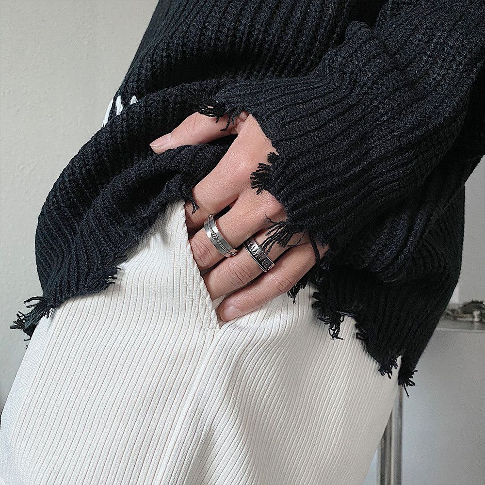 Jewelry New Trend Jewelry Rings Open Size Chrome Ring (Size 7-13) Size ONE SIZE - 2 Thumbnail