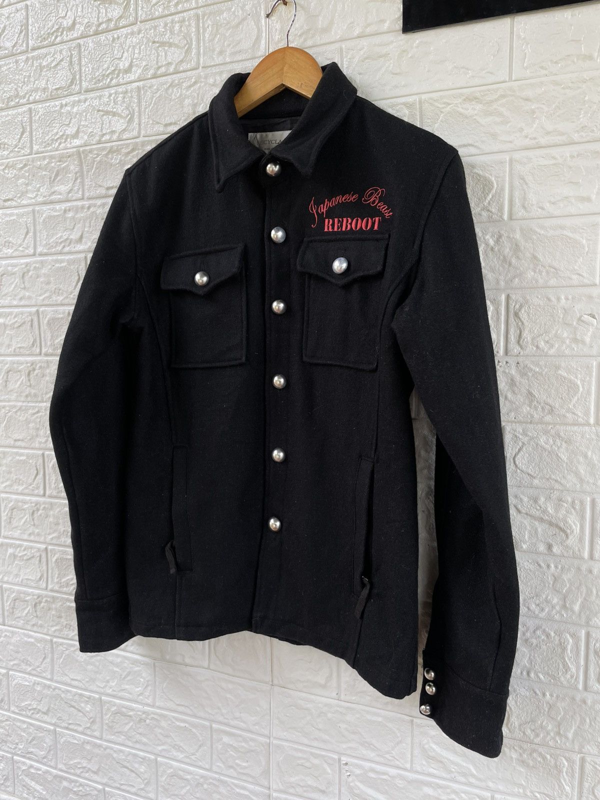 Japanese Brand × Vintage Vintage Recyclage Wool Jacket Size US S / EU 44-46 / 1 - 4 Thumbnail