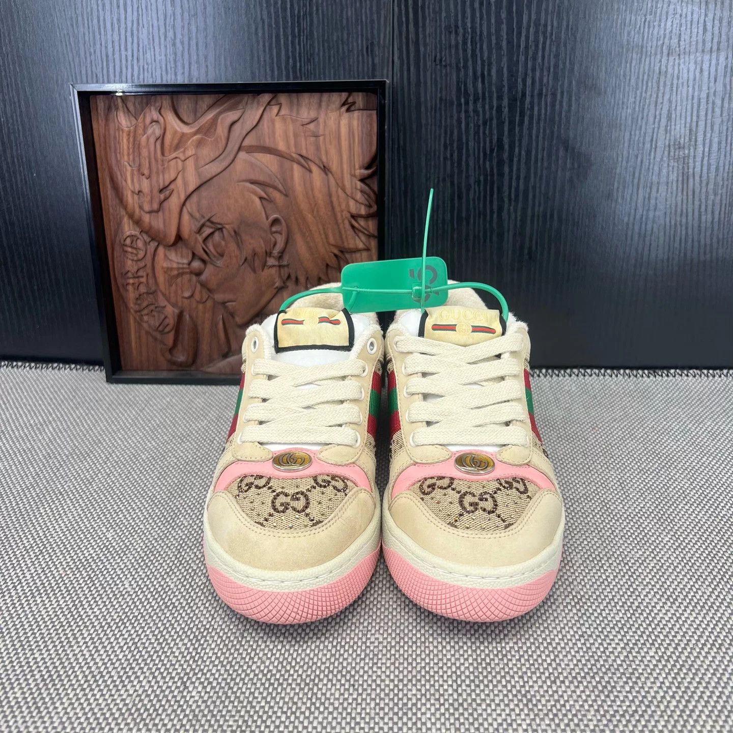 Gucci Gucci W/B/P Distressed 35 MINT Sneakers Size US 4 / IT 34 - 5 Thumbnail