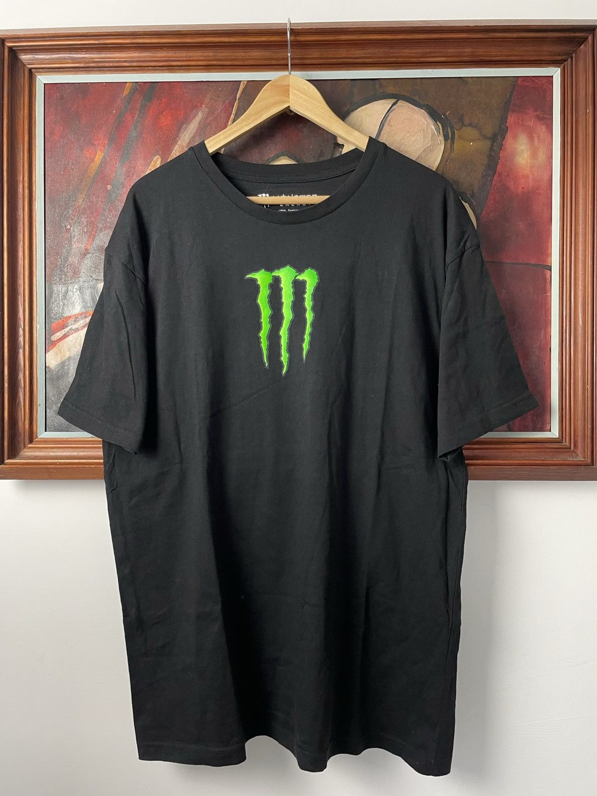 Racing × Rare × Vintage Monster Energy Drink Black Green Center Logo ...