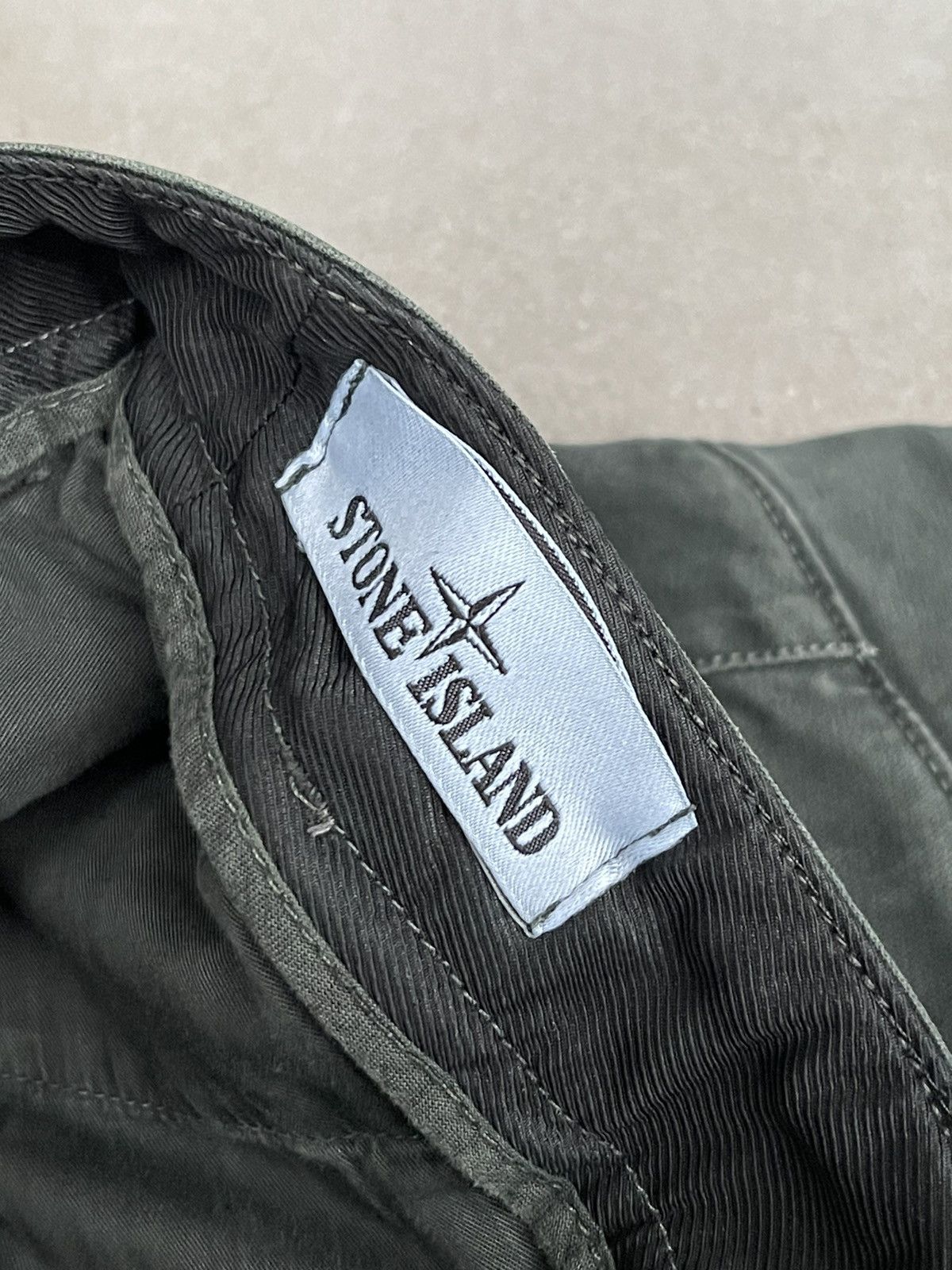 Stone Island SS20 Stone Island Washed Swamp Green Cargo Pants Size US 32 / EU 48 - 12 Thumbnail