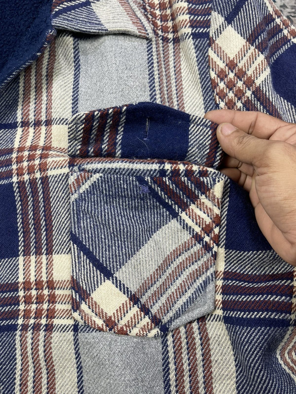 JCPenney Vtg JCpenny Plaid Melton Wool Button Down Overshirt Jacket Size US XL / EU 56 / 4 - 8 Thumbnail