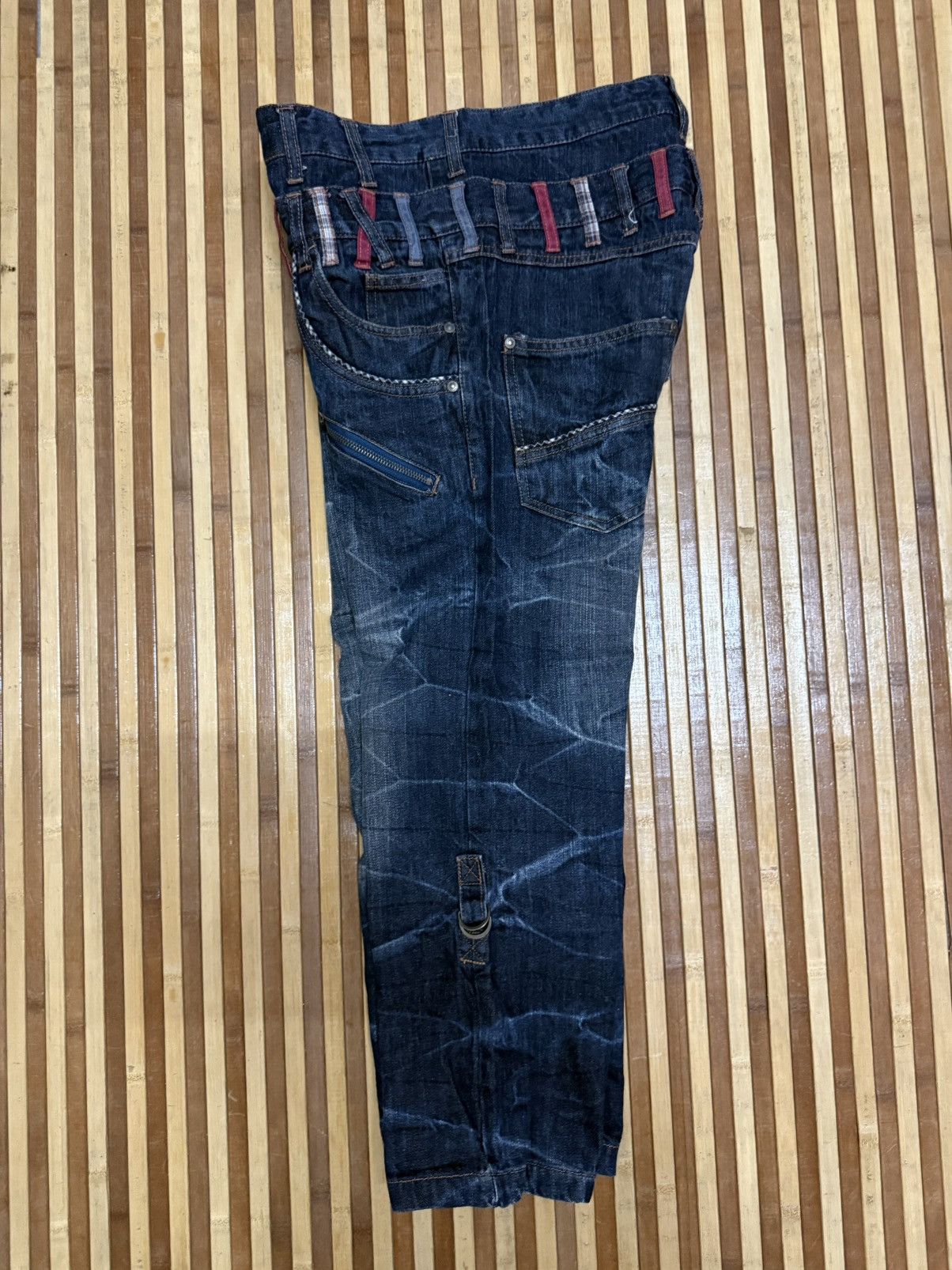 Japanese Brand Double Focus Cropped Pants Double Waist / Streetwear Size US 31 - 10 Thumbnail