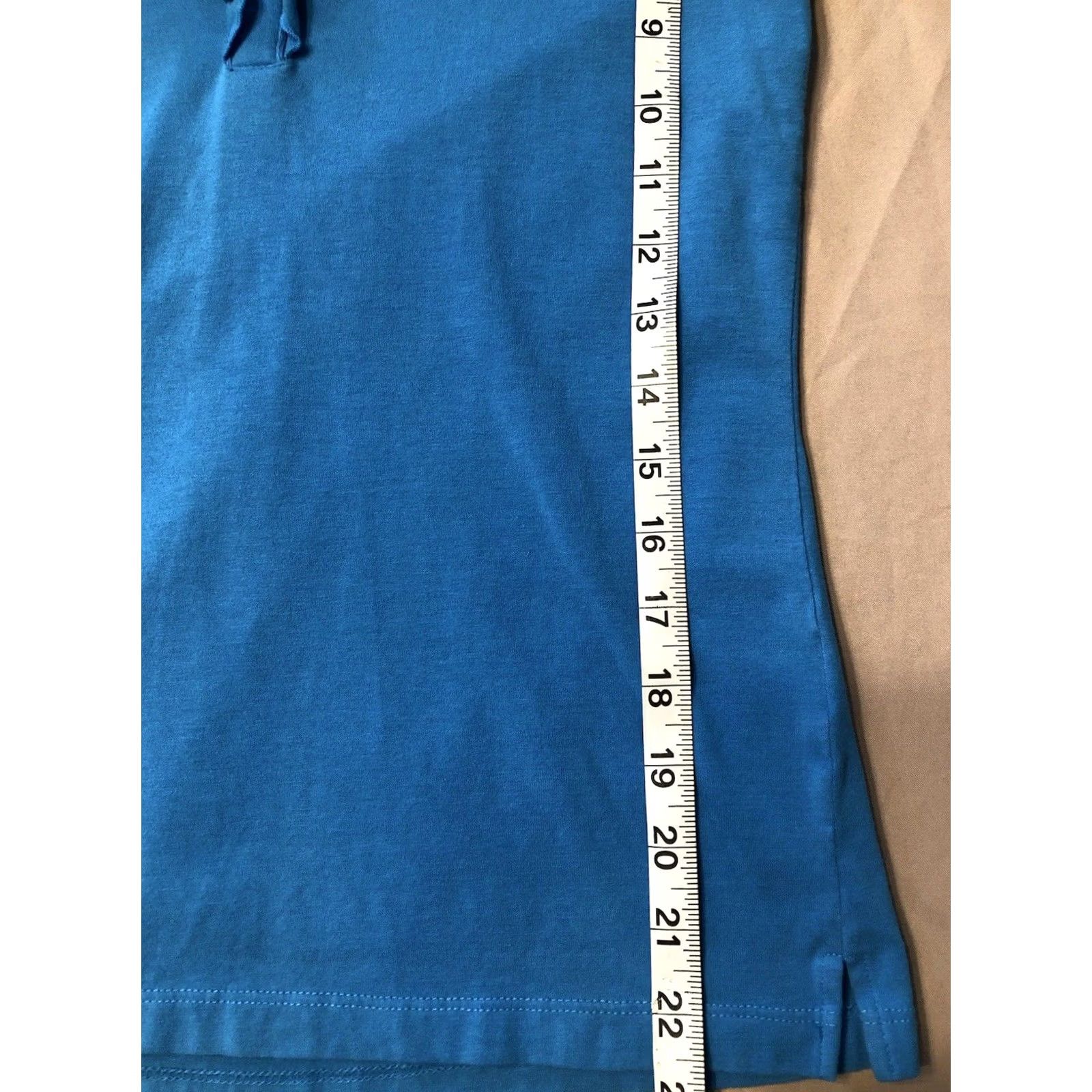 Tommy Hilfiger Vintage Tommy Hilfiger Polo Top XS Blue Ruffle V-Neck Short Sleeve Y2k 2000s Preppy Size XS / US 0-2 / IT 36-38 - 5 Thumbnail