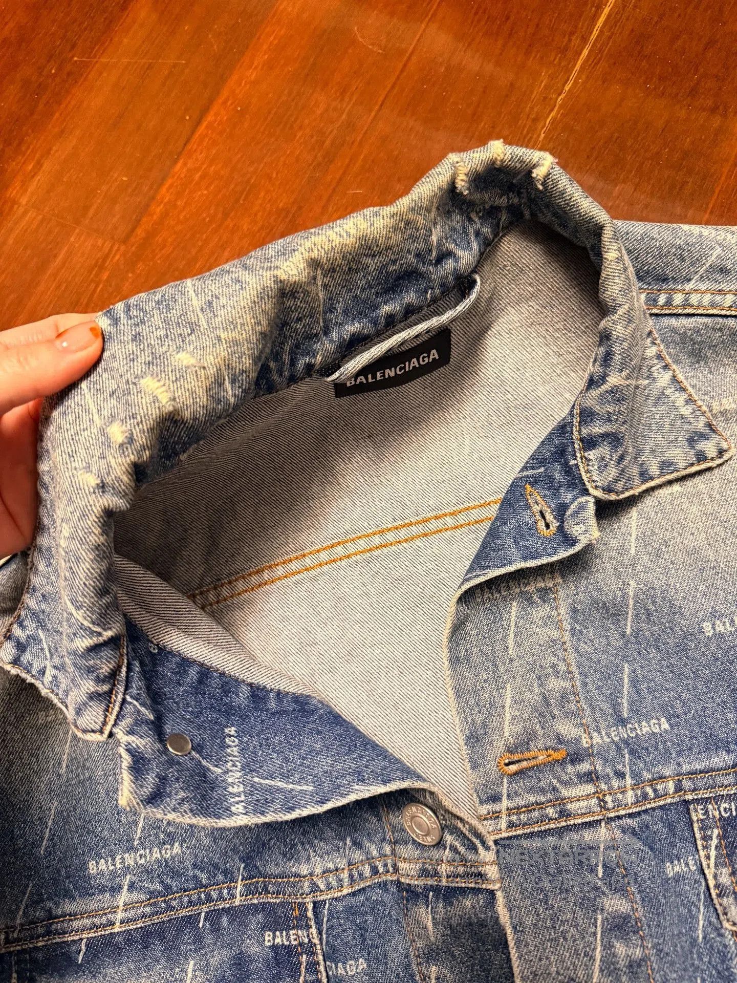 Balenciaga balenciaga logo denim jacket 2021 spring. Size US L / EU 52-54 / 3 - 5 Thumbnail