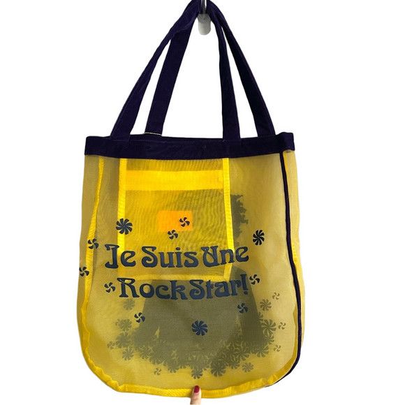 Vintage Jimi Hendrix Rock Star Mesh Beach Bag - New With Tags! Size ONE SIZE - 7 Thumbnail
