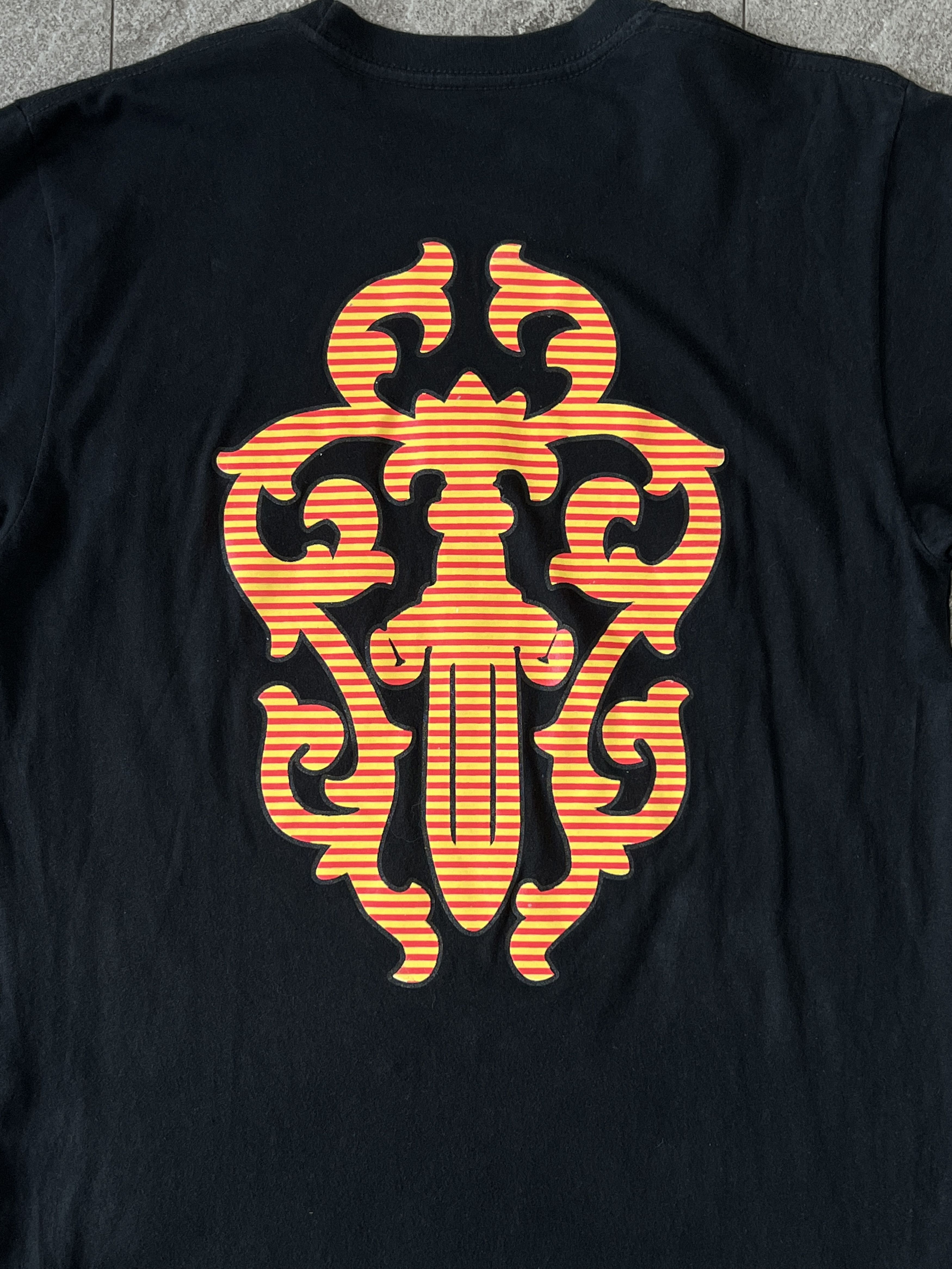 Chrome Hearts Chrome Hearts Orange Cross Pocket Tee Black Medium Size US M / EU 48-50 / 2 - 2 Thumbnail