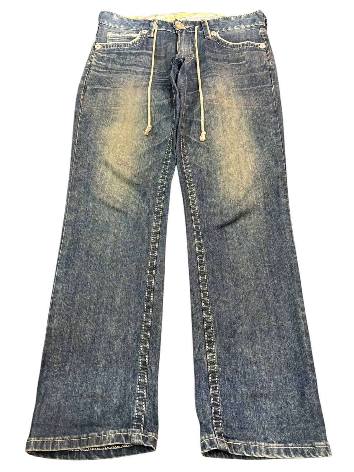 Edwin × Japanese Brand Vintage Y2k Edwin EMX 820 Faded Straight Cut Jeans Size US 32 / EU 48 - 1 Thumbnail