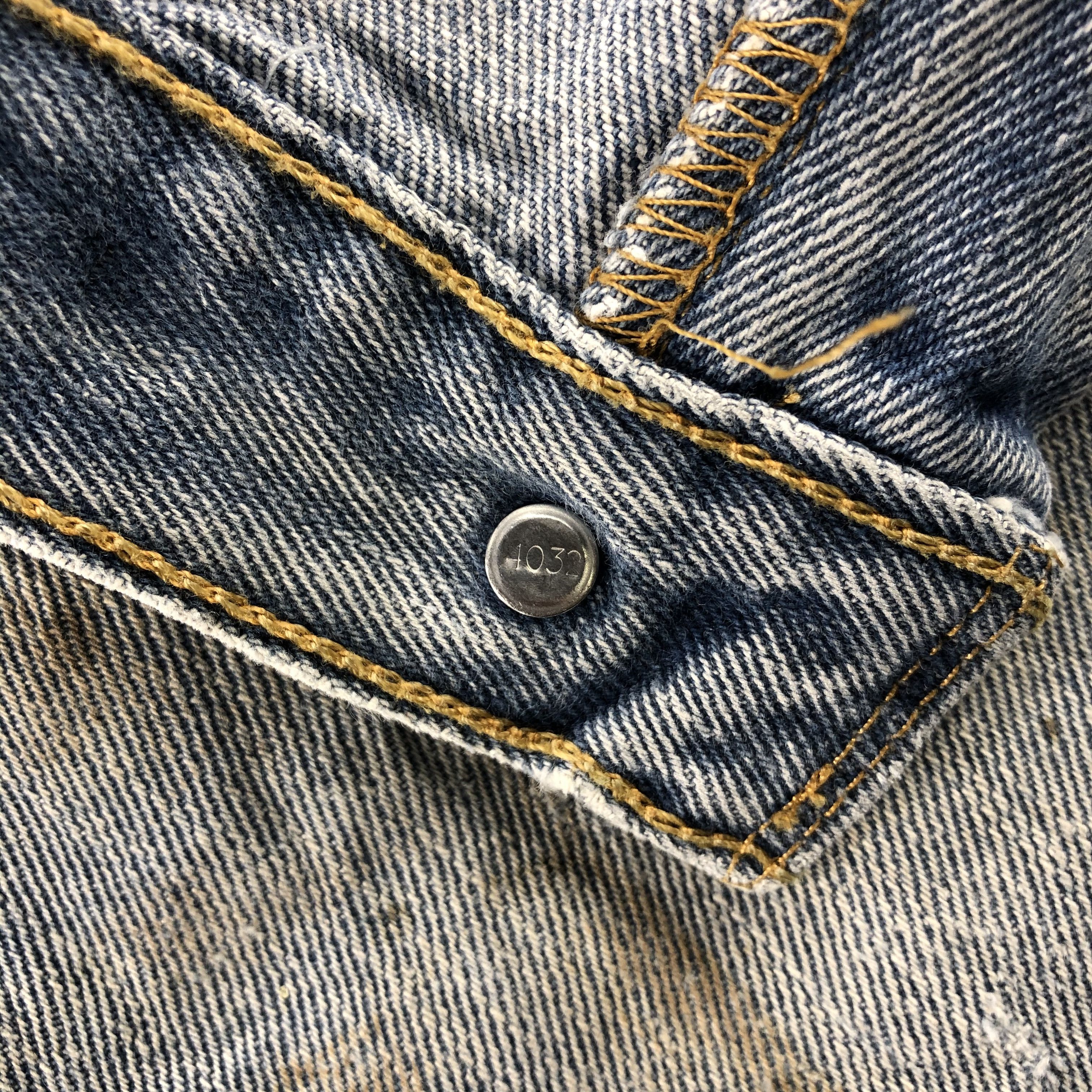 Levi's Light Wash Vintage Levis 505 Distress Jeans-J1187 Size US 34 / EU 50 - 9 Thumbnail