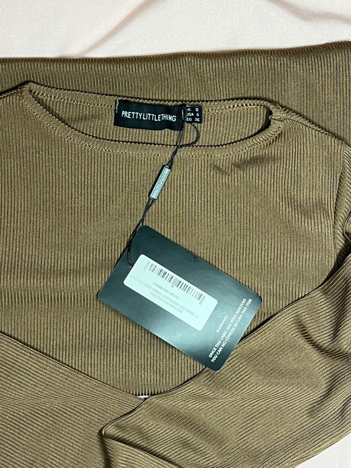 Other PLT Basic Chocolate Brown Midi Dress Size S / US 4 / IT 40 - 4 Thumbnail