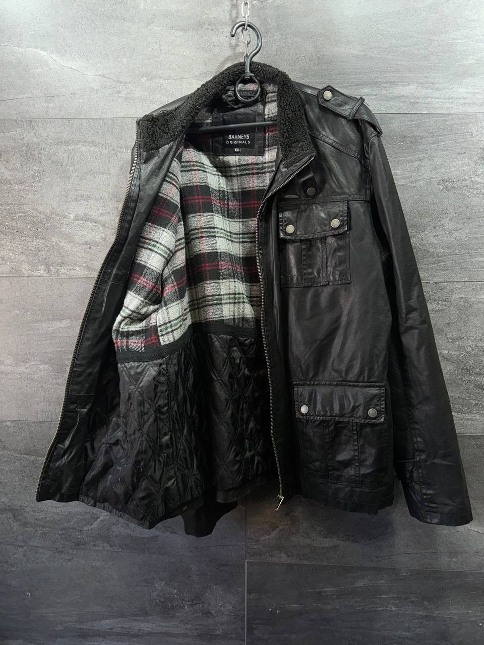 Other Barneys Originals Men's Multipocket Black Leather Jackets Size US XL / EU 56 / 4 - 12 Thumbnail