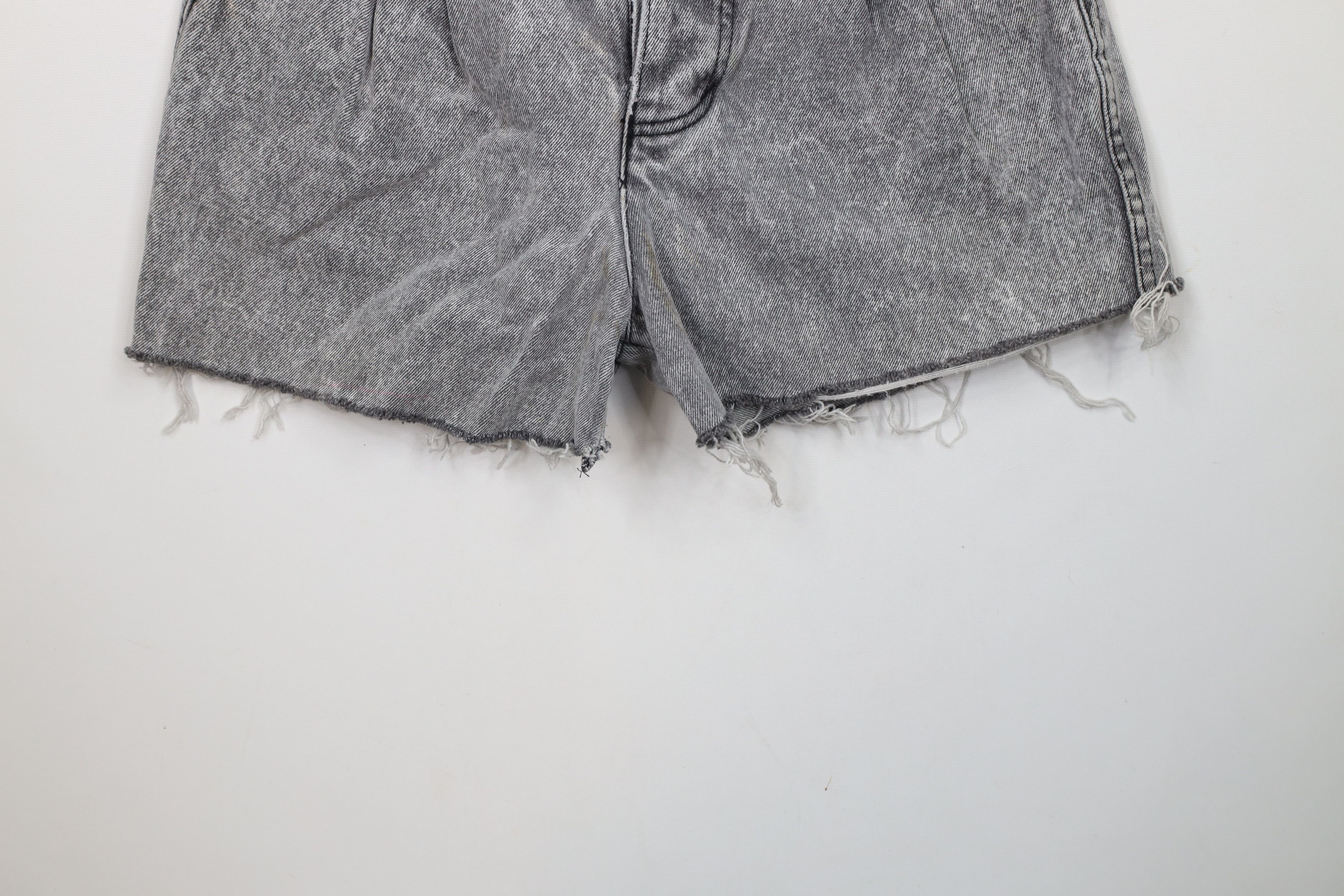 Vintage Vintage 90s Streetwear Wash Button Fly Cut Off Denim Shorts Size 32" / US 10 / IT 46 - 4 Thumbnail