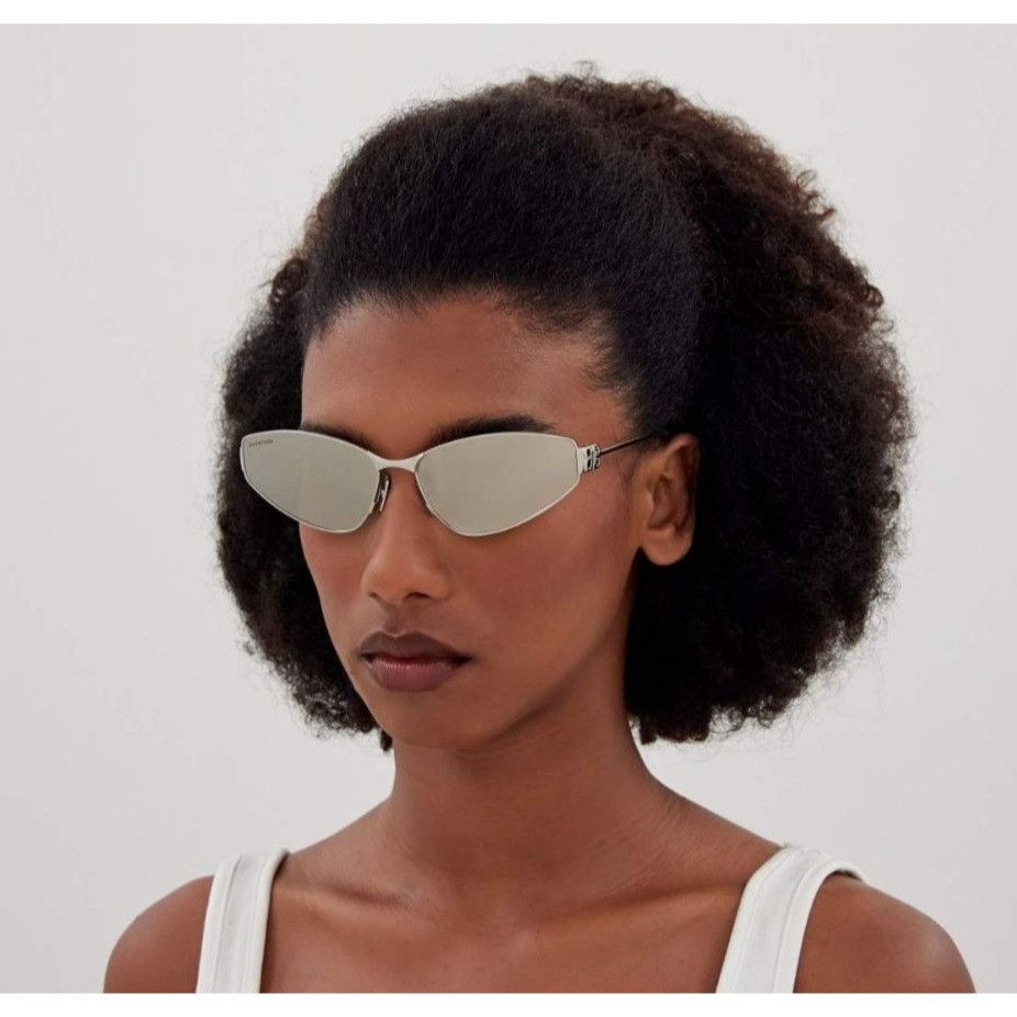 Balenciaga NEW BALENCIAGA SUNGLASSES BB0335S 006 SILVER UNISEX EYEWEAR Size ONE SIZE - 3 Thumbnail