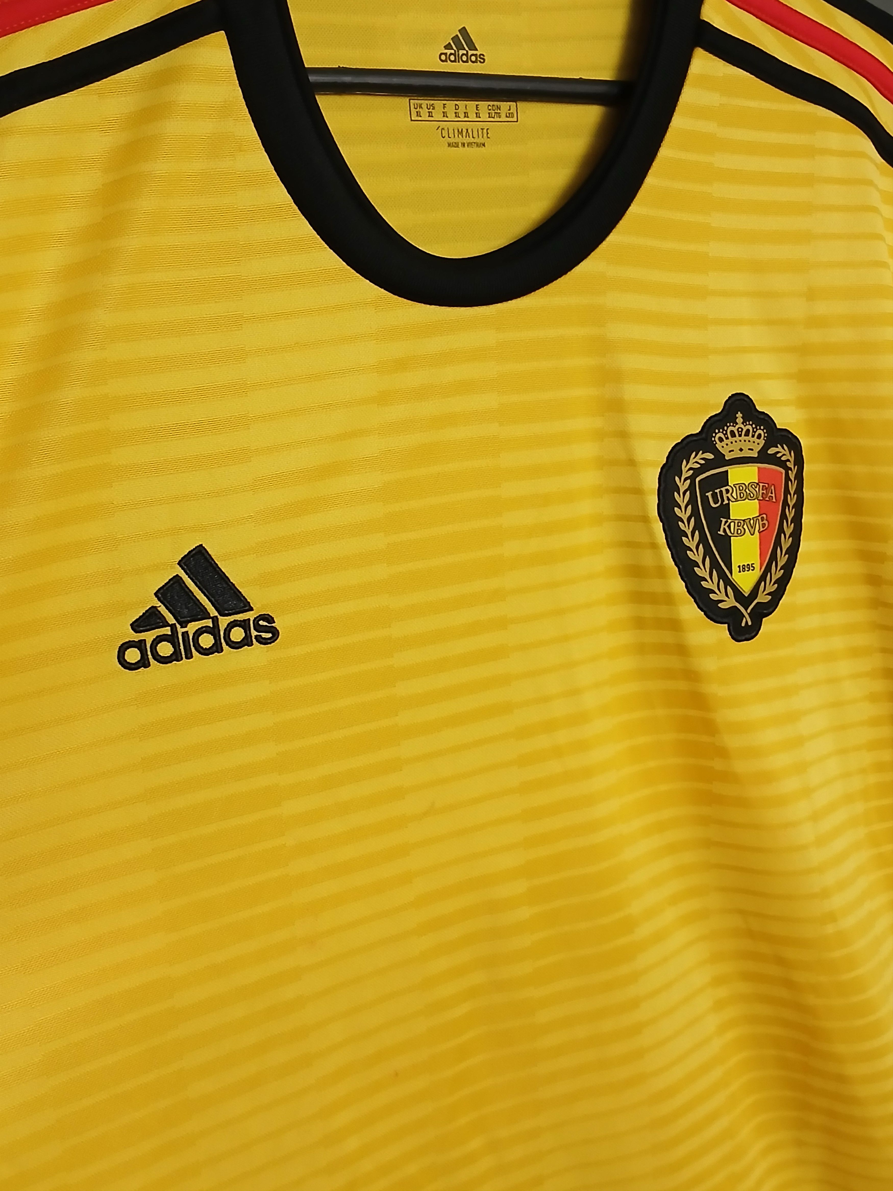 Adidas Belgium National Football Team 2018 Away Jersey T-Shirt Size US XL / EU 56 / 4 - 3 Thumbnail