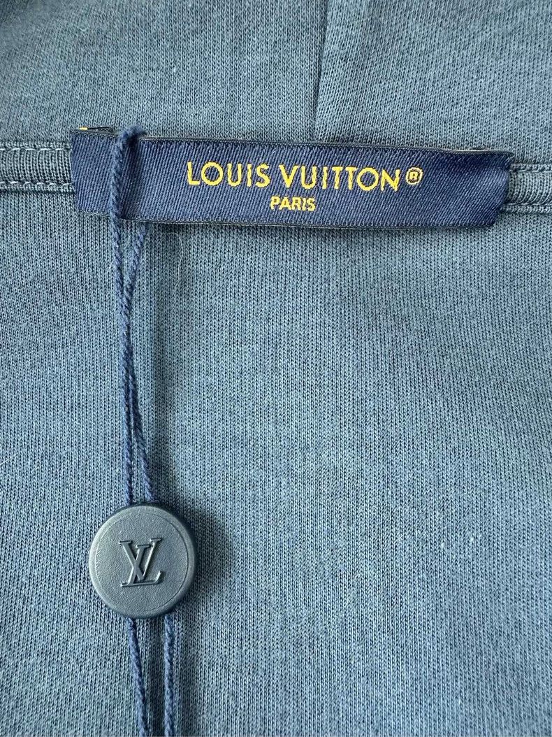 Louis Vuitton Louis Vuitton Beaded Embroidered Logo Hooded Zip Jacket Size US S / EU 44-46 / 1 - 3 Thumbnail