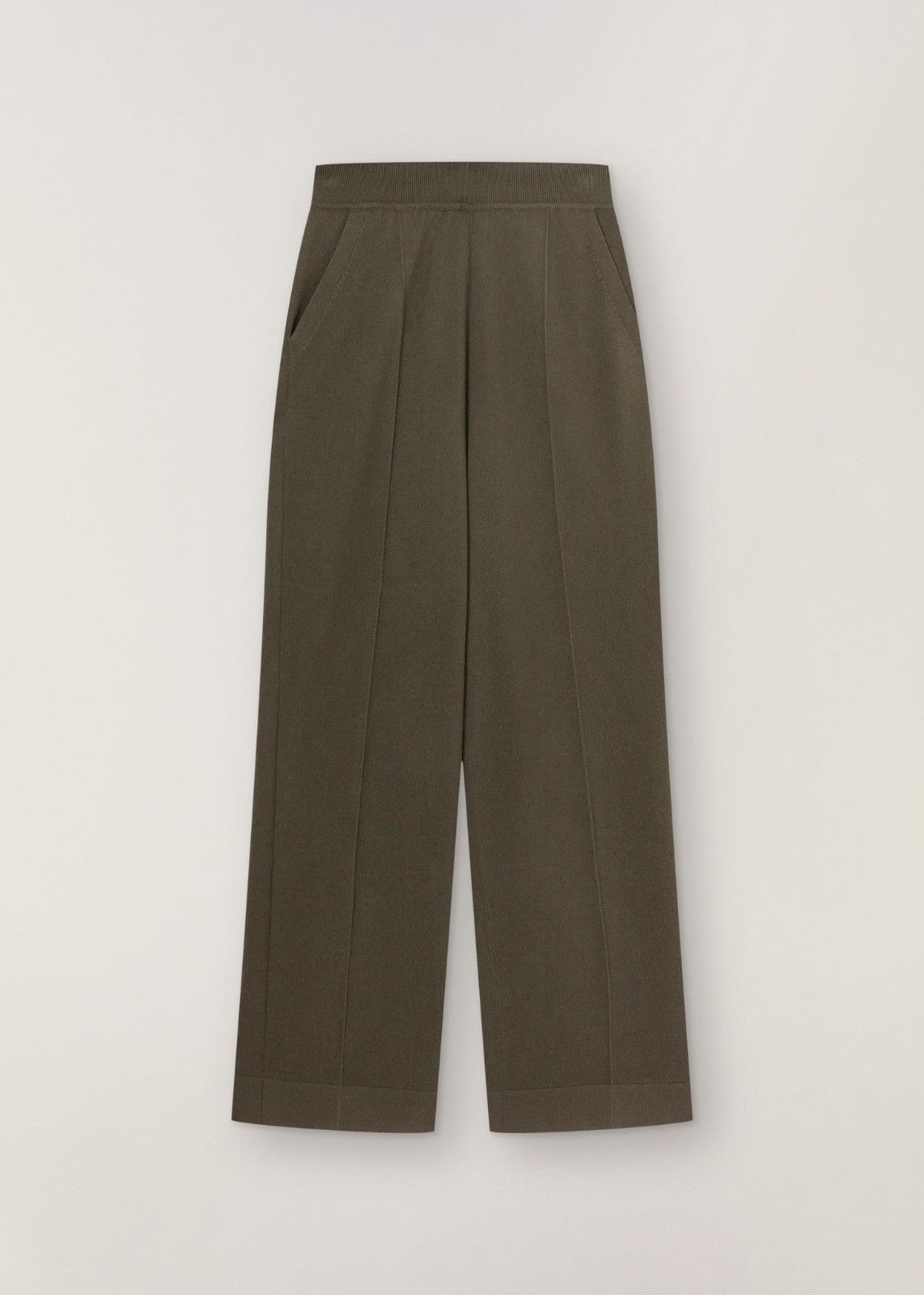 Loro Piana o1srvl11e1224 Plain Knit Cashmere Trouser in Green Size 28" / US 6 / IT 42 - 1 Thumbnail