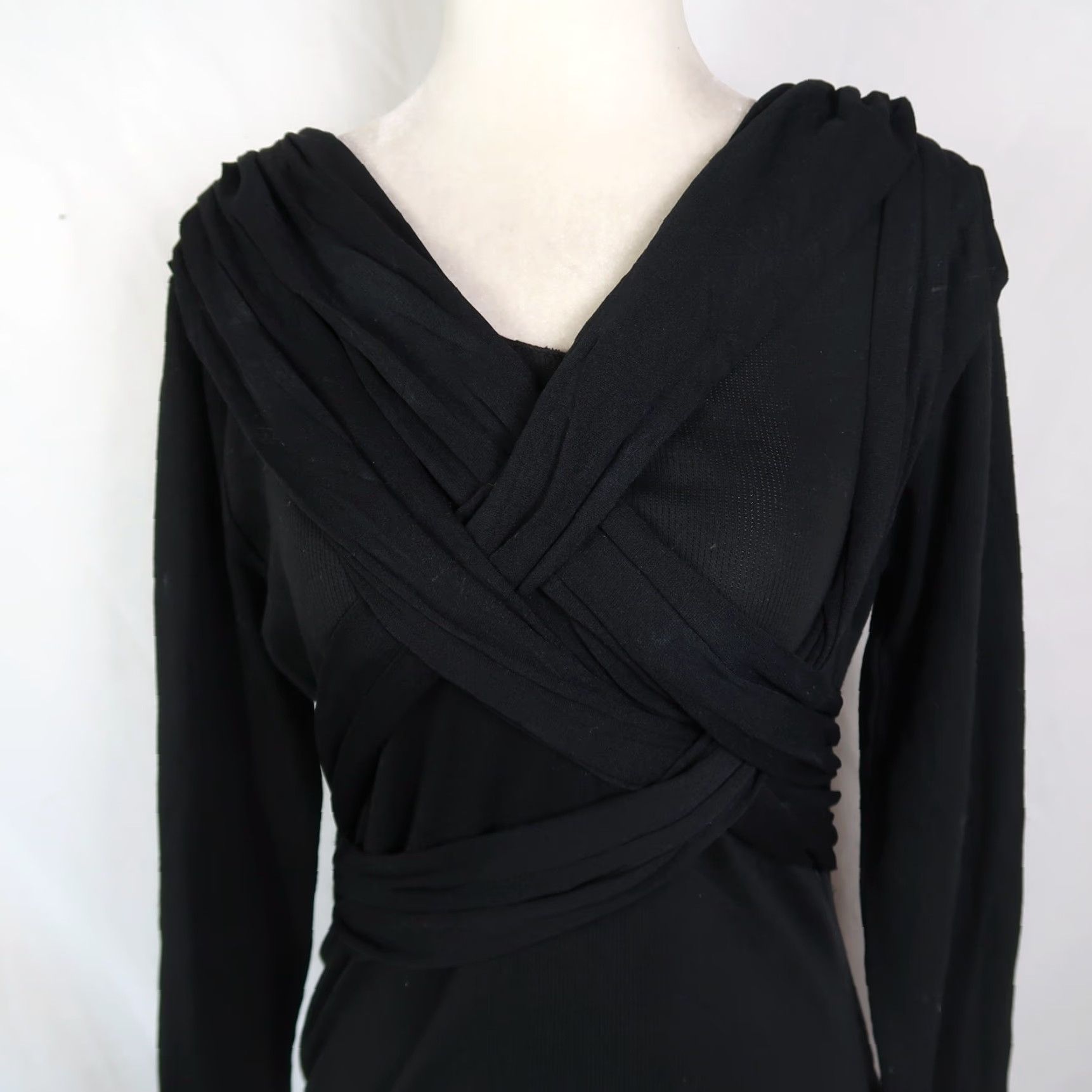 Vintage VINTAGE One Step Up Bodysuit Top Black Long Sleeve Large Womens 90s Size L / US 10 / IT 46 - 3 Thumbnail