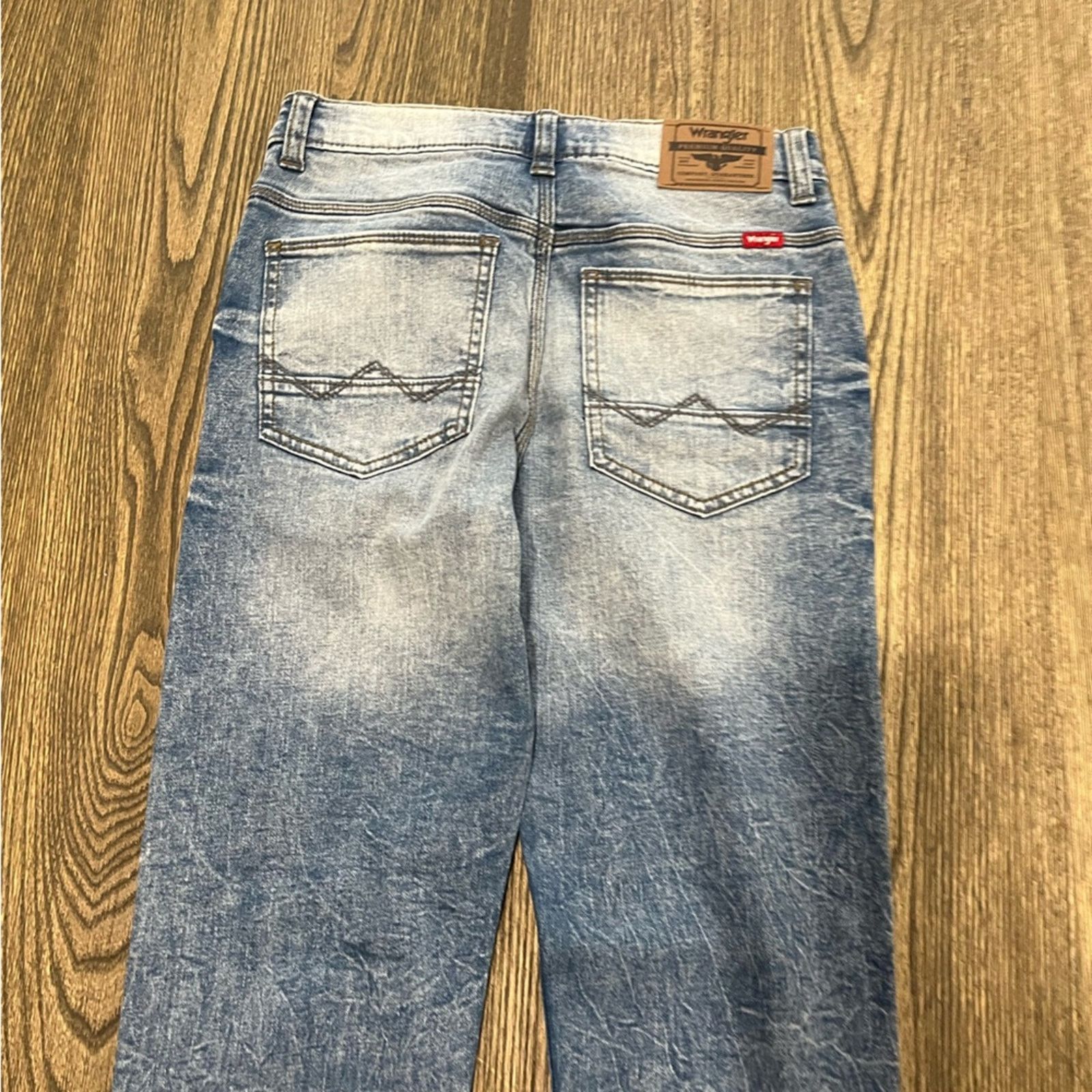 Wrangler Wrangler Tapered Jeans Slim Fit Stretch Pockets Denim 14R Size 36" / US 14 / IT 50 - 11 Thumbnail