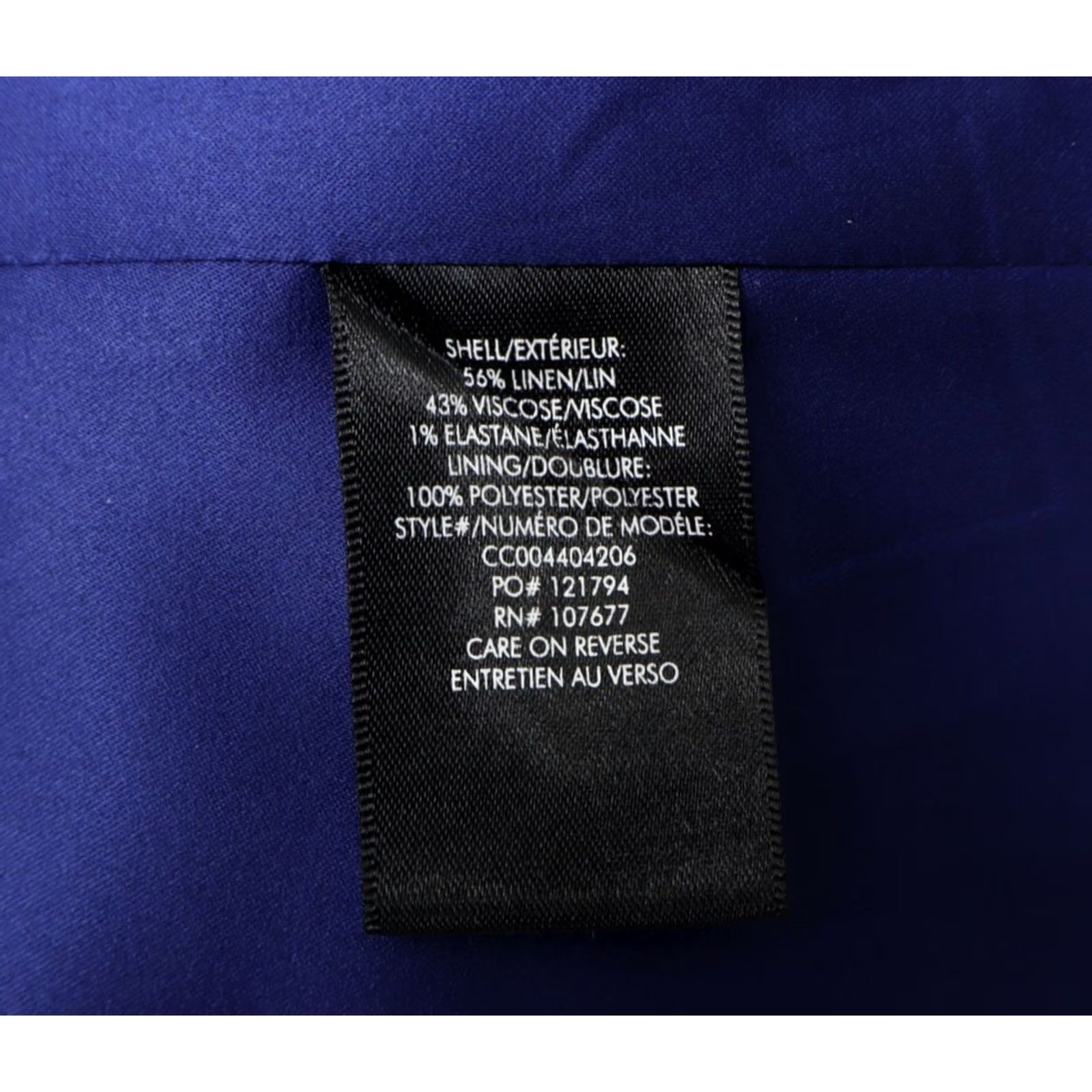 Alice + Olivia Alice & Olivia Blazer Linen Blend Azure Blue Sz 12 Women Jacket Coat Blazer Buttonless Hook & Eye Mid-Length Plain Lined Dry Clean Only Classic Fit Size XL / US 12-14 / IT 48-50 - 5 Thumbnail