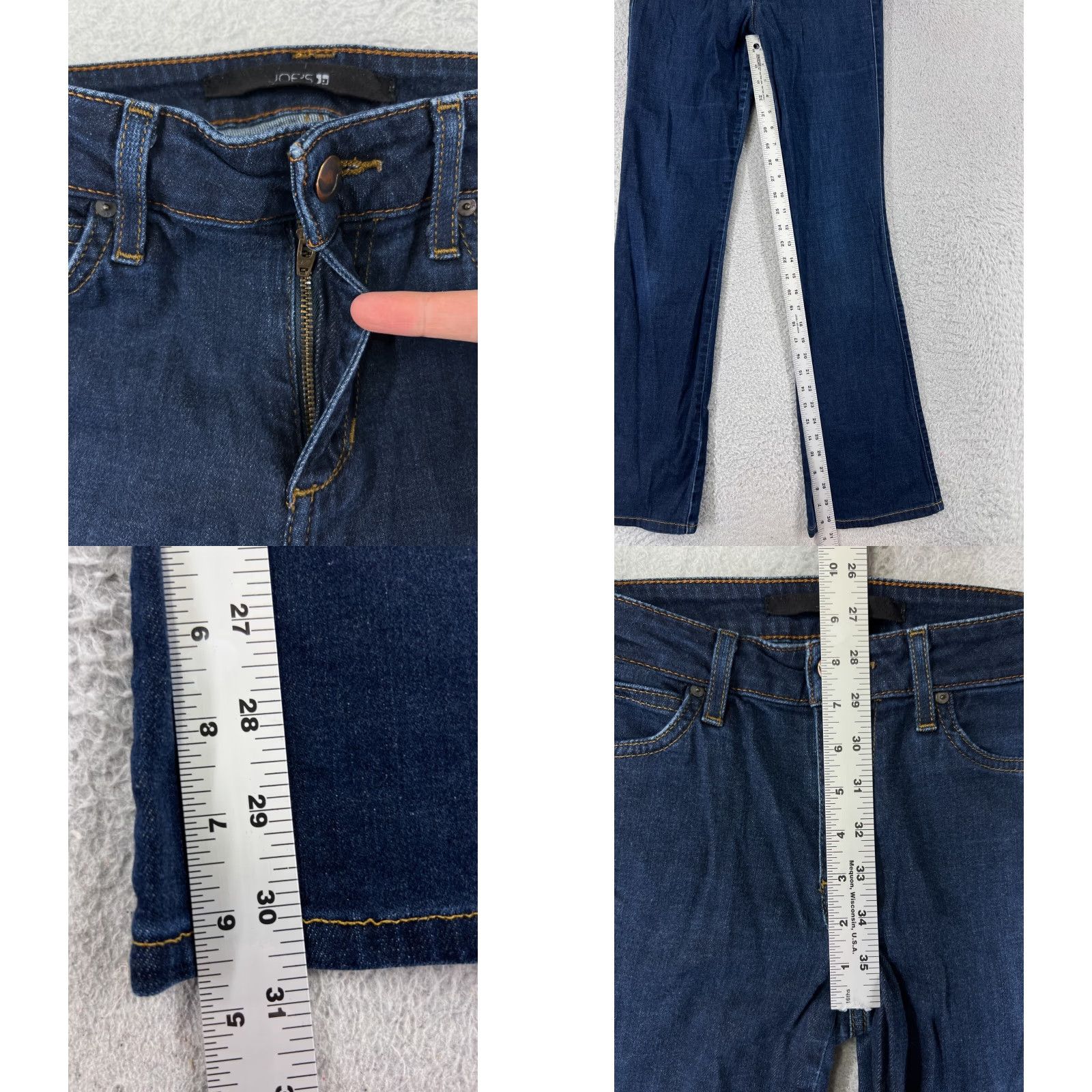 Vintage Joe's Jeans Jeans Pants Womens 26 Blue Denim Bootcut Dark Wash Low Rise Cotton Size 26" / US 2 / IT 38 - 8 Thumbnail
