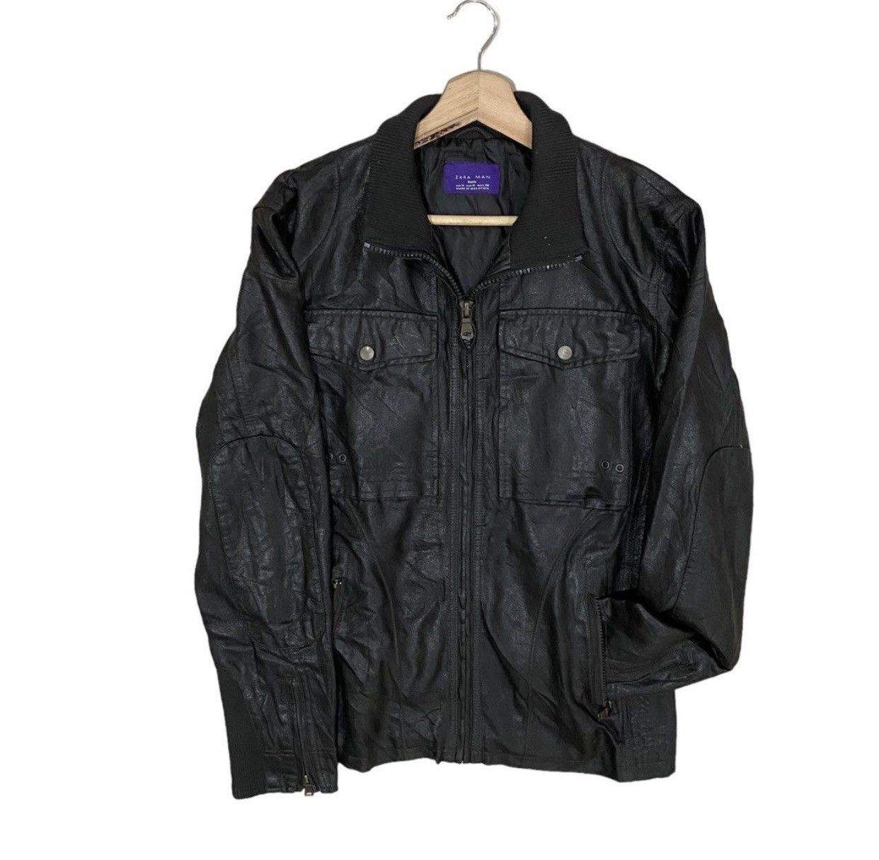 Zara Zara X rhuigi genuine leather jacket | Grailed