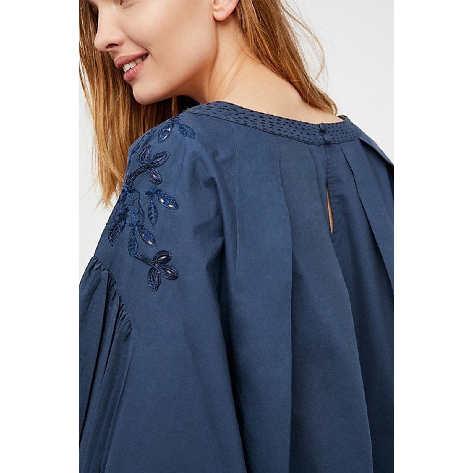 Free People New Free People Wishing Well Long Sleeve Embroidered Blouse Size S / US 4 / IT 40 - 2 Thumbnail