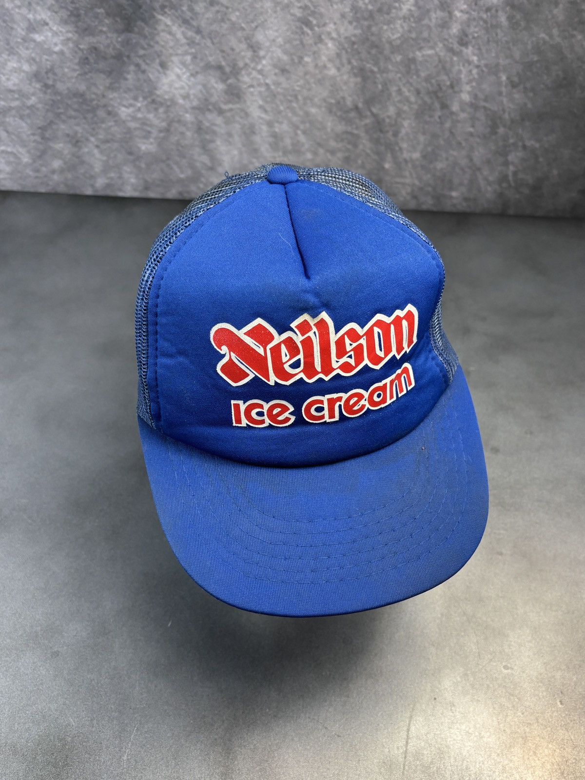 Vintage 1980s Vintage Trucker Hat Nielson Ice Cream Mesh Foam Snapba Size ONE SIZE - 14 Thumbnail