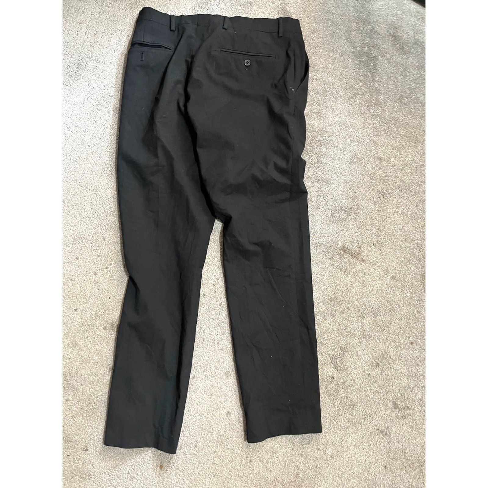 DKNY DKNY Pants Men's 32x30 Black Dress Pants Cotton Blend Casual Size US 32 / EU 48 - 4 Thumbnail