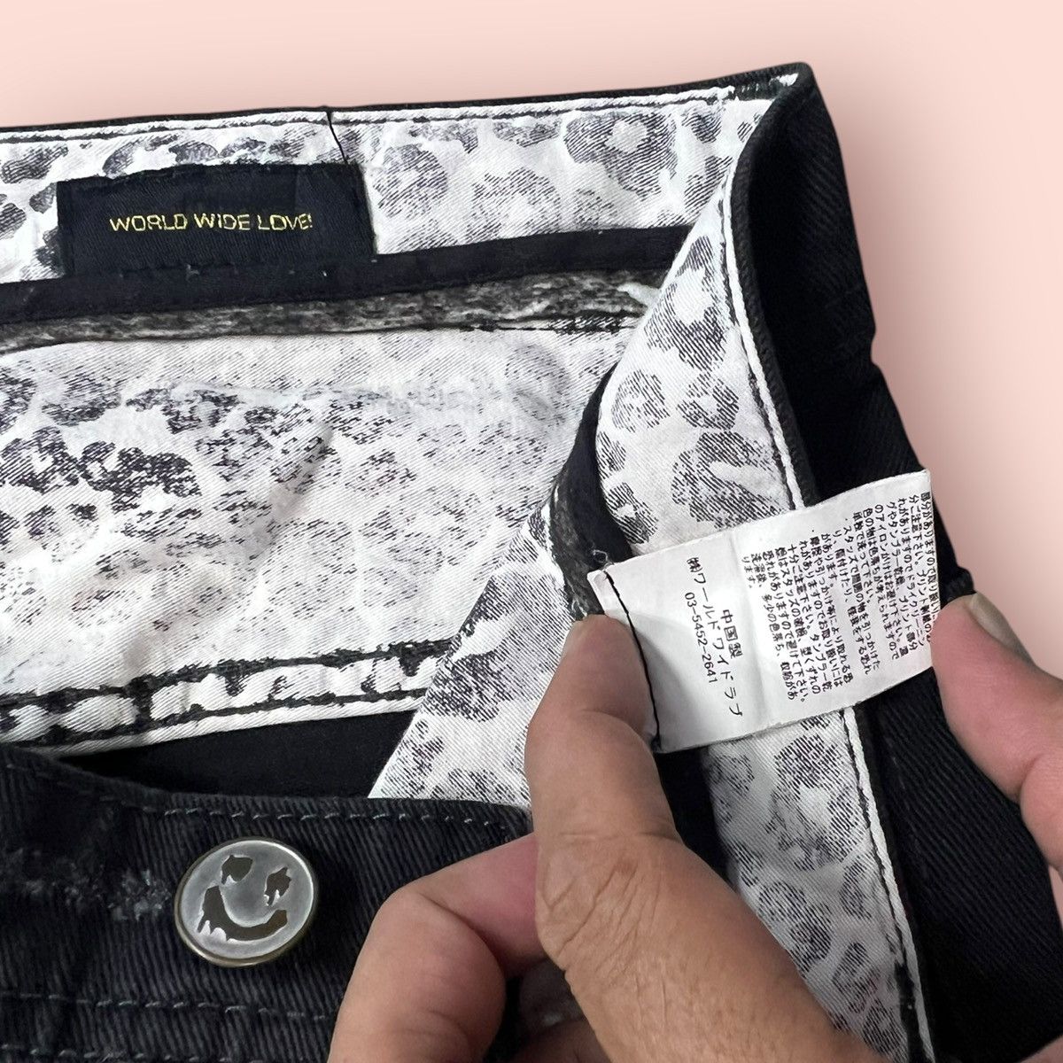 Hysteric Glamour × If Six Was Nine × Japanese Brand VINTAGE WWL DISTRESSED STUDDED BLACK JEANS JAPAN Size 30" / US 8 / IT 44 - 20 Thumbnail