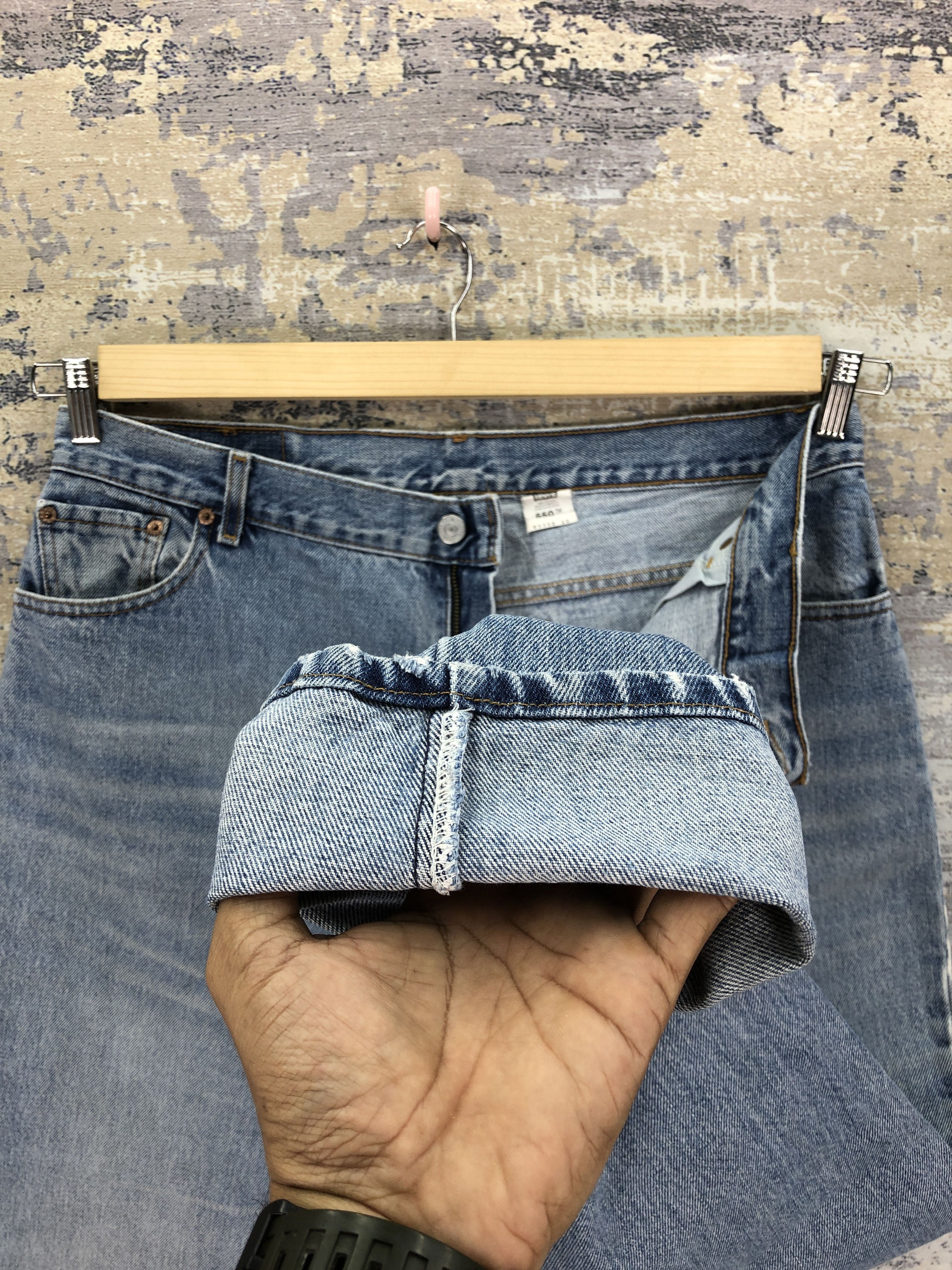 Levi's Vintage 90s Levis Sun Faded Jeans Levi's Light Wash Denim Size US 34 / EU 50 - 9 Thumbnail