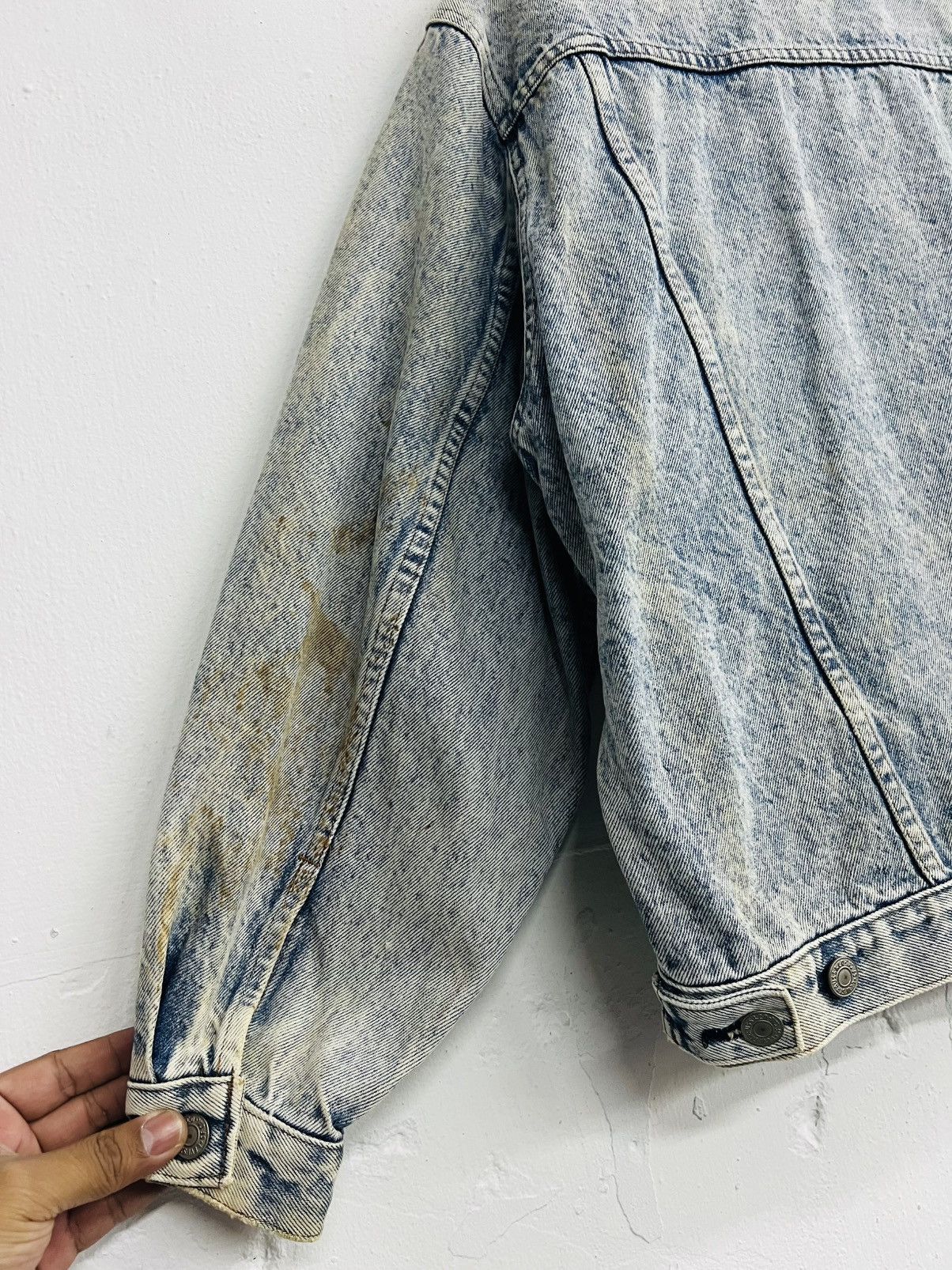 Levi's × Levi's Vintage Clothing × Vintage VINTAGE LEVIS ALASKA ORANGE TAB J02 ACID WASH DENIM JACKET Size US M / EU 48-50 / 2 - 15 Thumbnail