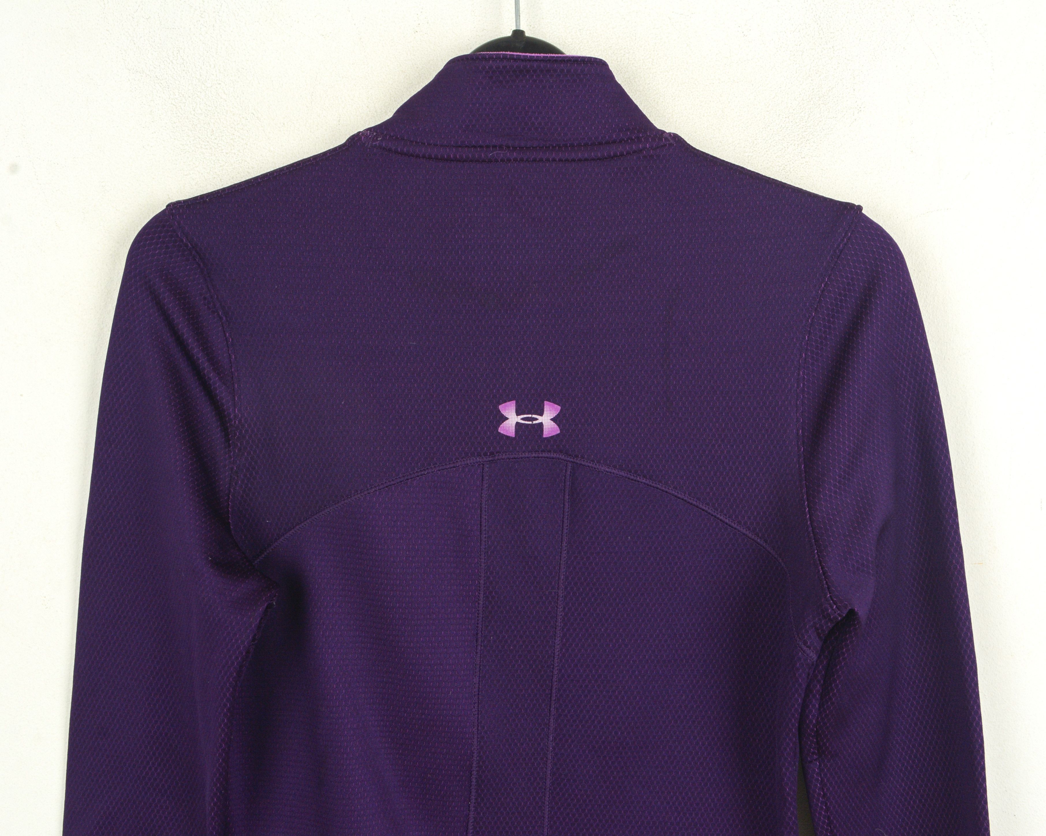 Under Armour Coldgear Women S Long Sleeve Baselayer Jersey Purple Size S / US 4 / IT 40 - 5 Thumbnail