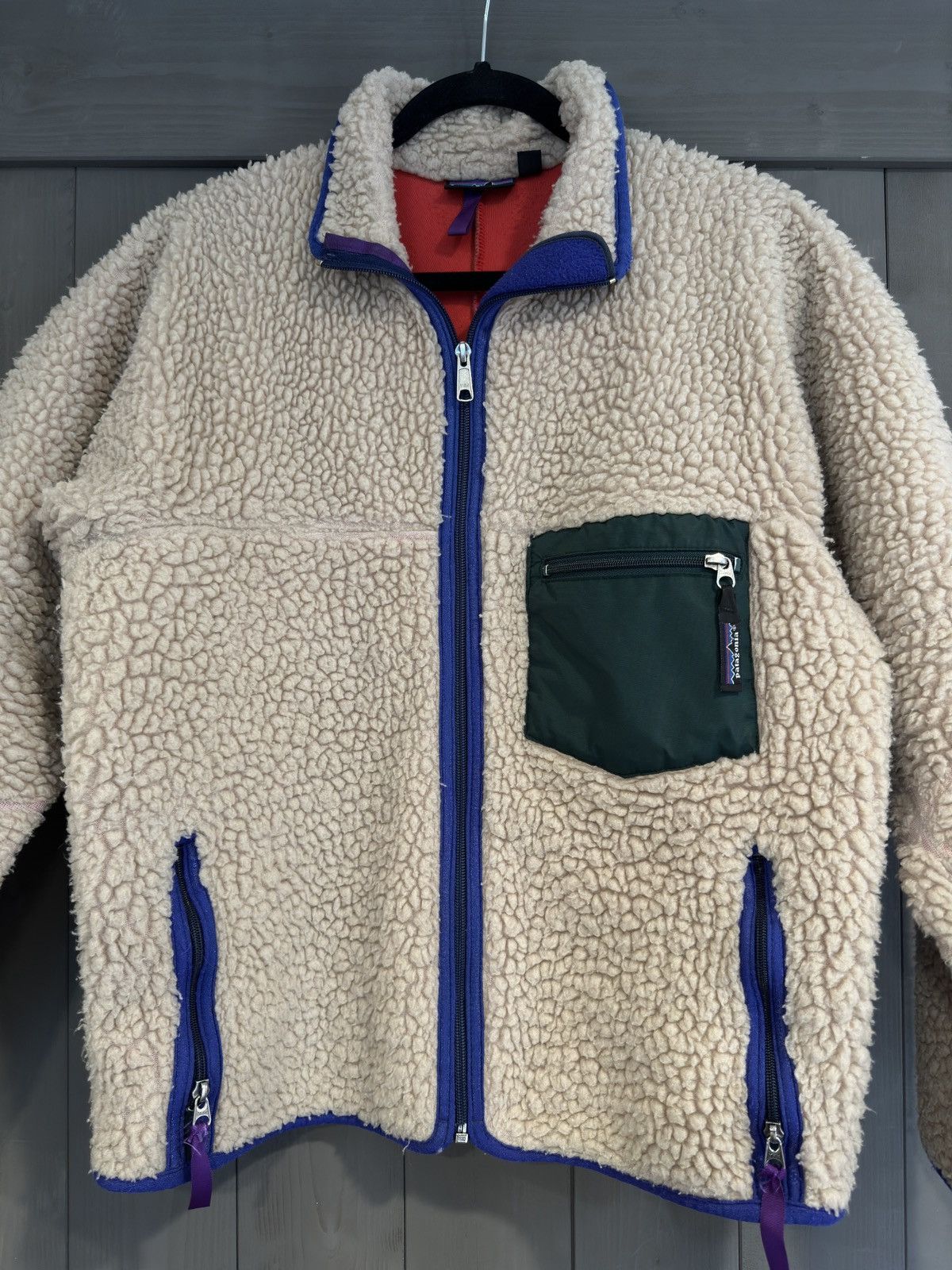 Patagonia Vintage 90’s Retro-X Cardigan Natural Beige Oatmeal Rare 🟩 Size US M / EU 48-50 / 2 - 4 Thumbnail