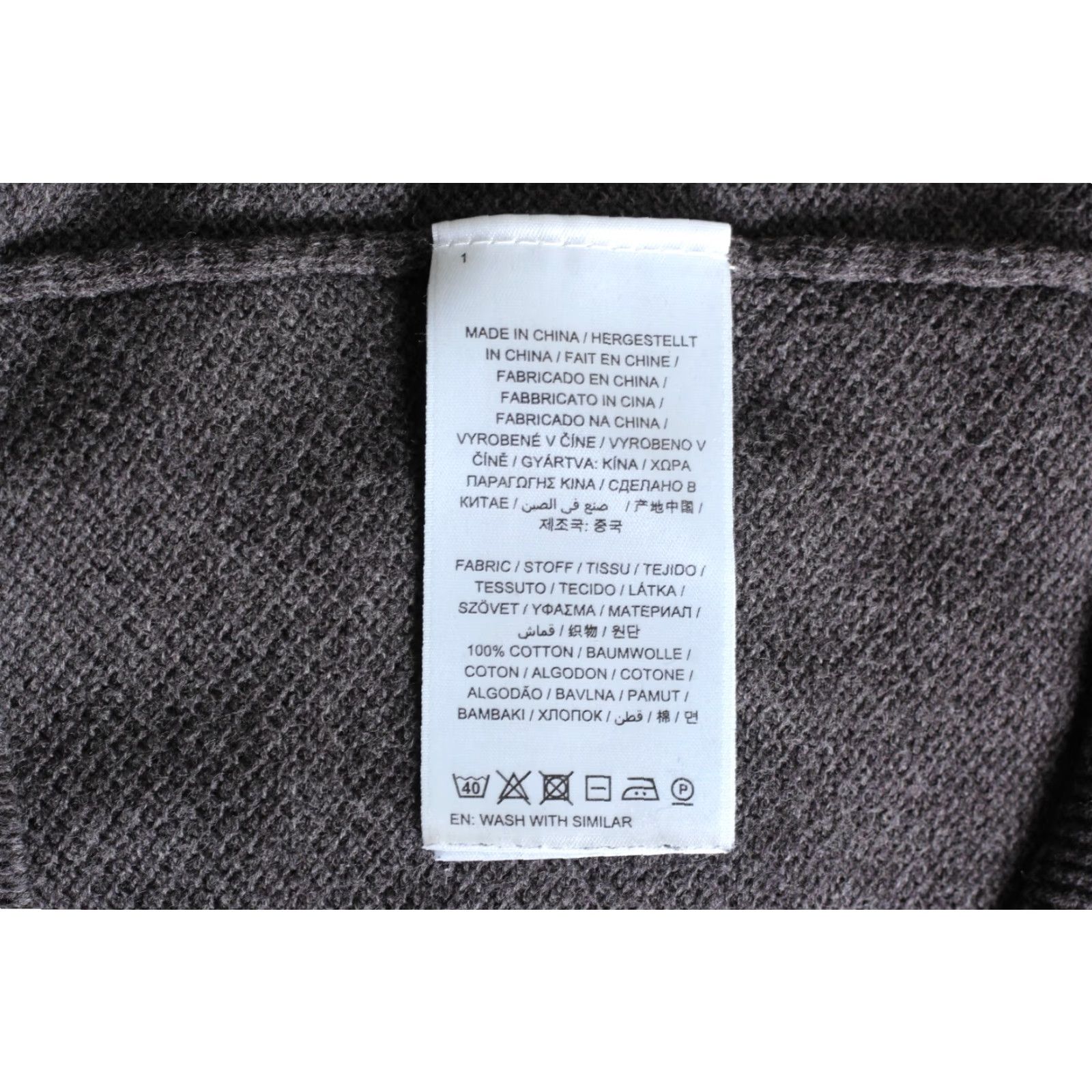 Gant GANT Cotton Pique Crew Neck Jumper Sweater Men L Grey VC2385 Size US L / EU 52-54 / 3 - 6 Thumbnail