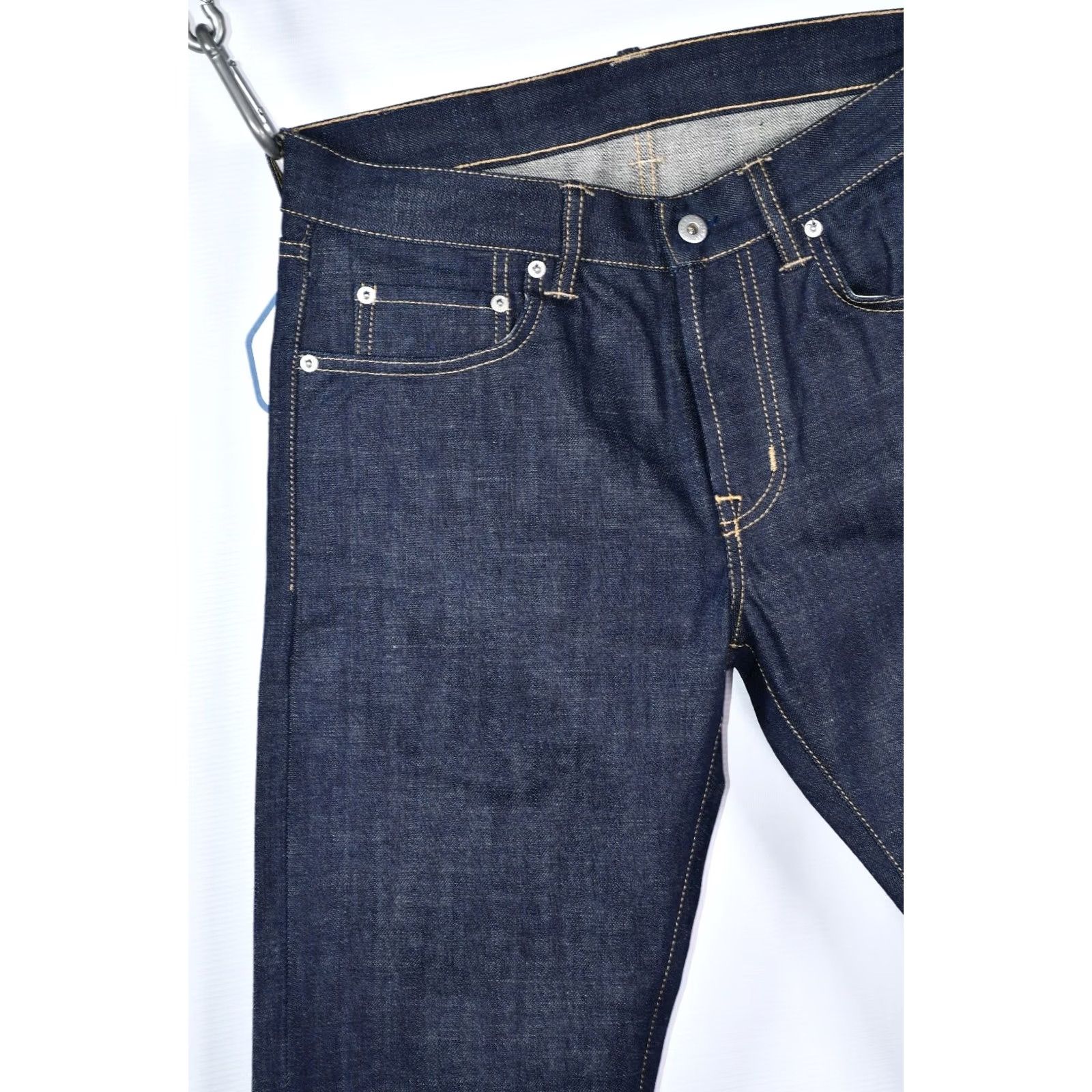 Denime ASPHALTE Candiani Selvedge Denim Jeans Main Selling Point Shirt Mens W31 Blue 5-Pocket 34in Inseam Regular Size 31 Cotton Denim Vintage No Size US 31 - 4 Thumbnail