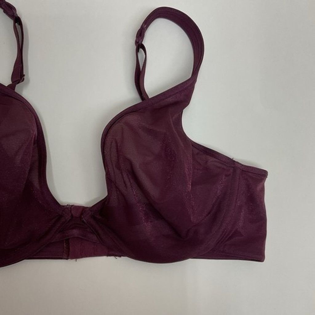 Other Cacique Unlined Plunge Underwire Back Closure Bra Women 38DD Size ONE SIZE - 5 Thumbnail