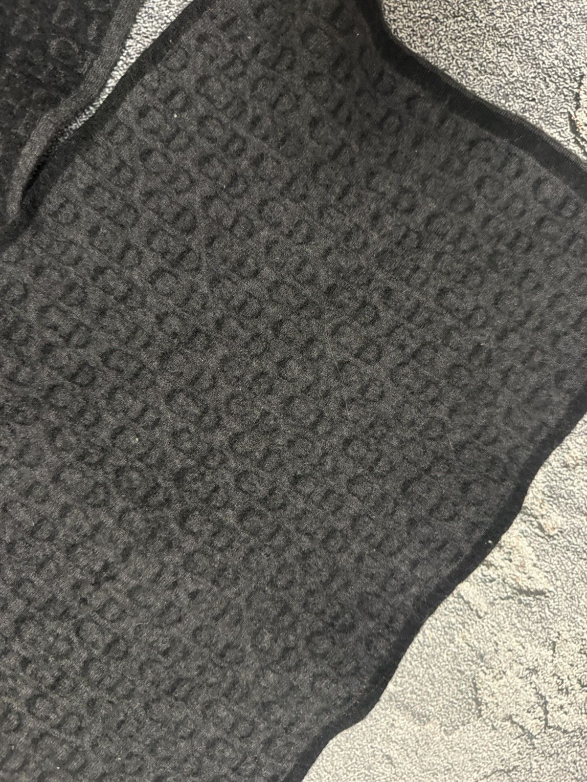 Dior Authentic Christian Dior Wool Monogram Scarf Size ONE SIZE - 13 Thumbnail