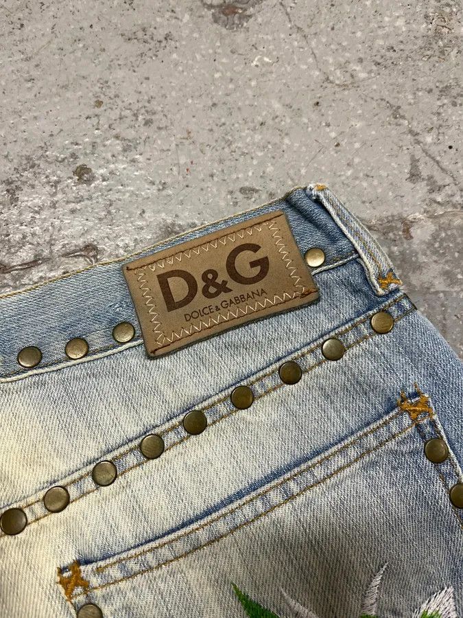 Dolce & Gabbana SS2006 Dolce & Gabbana Honolulu Distressed Denim Jeans Size US 30 / EU 46 - 11 Thumbnail