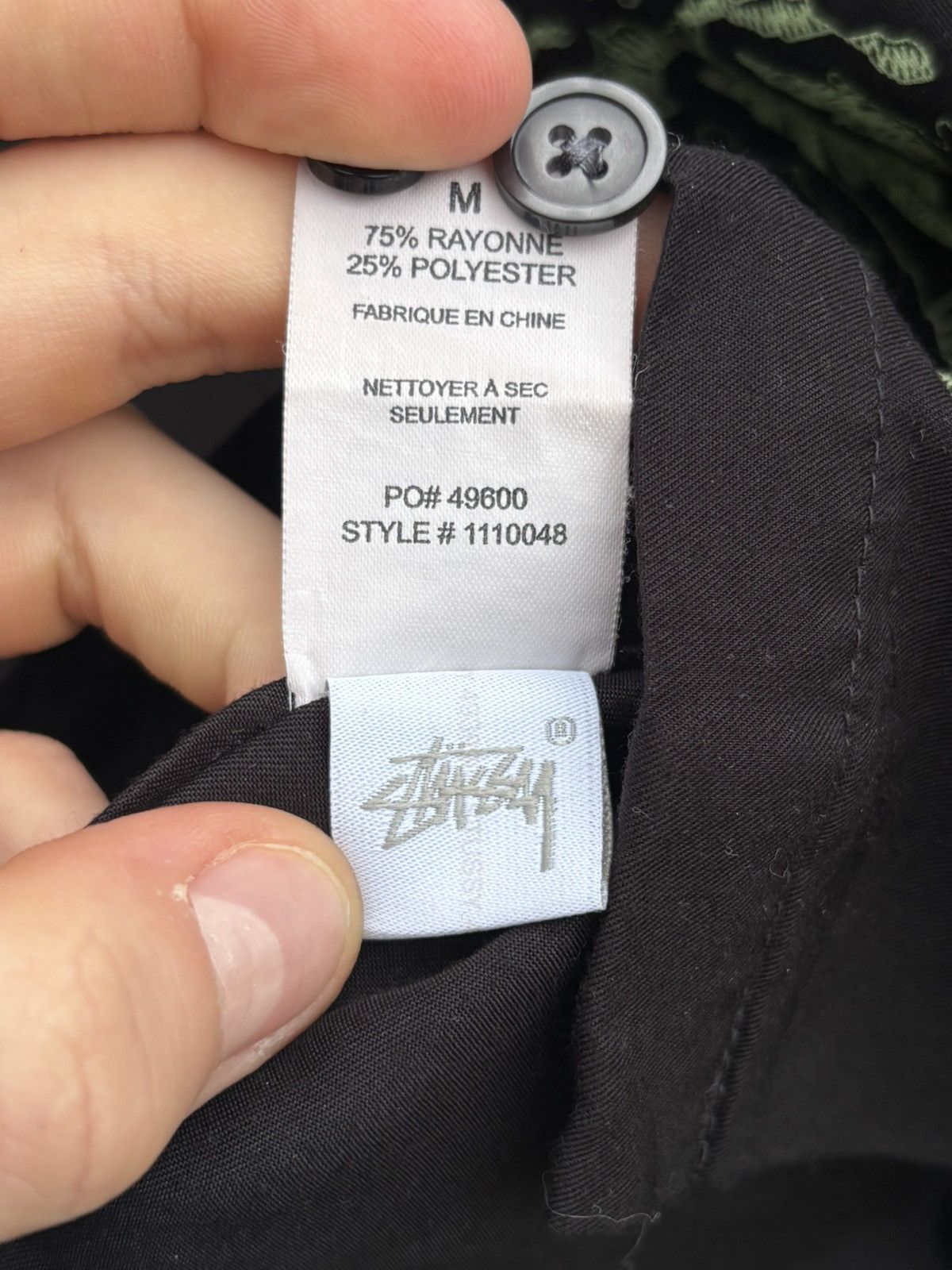 Stussy Stussy Black Shirt Button Up Medium Palm Print Size US M / EU 48-50 / 2 - 5 Thumbnail