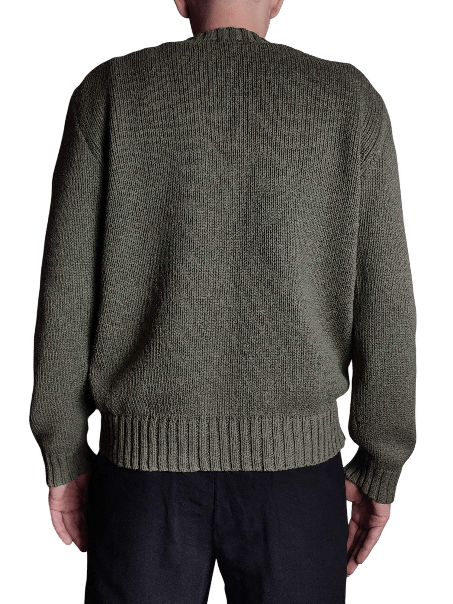 Polo Ralph Lauren Polo Ralph Knit Army Green Sweater Size US L / EU 52-54 / 3 - 3 Thumbnail