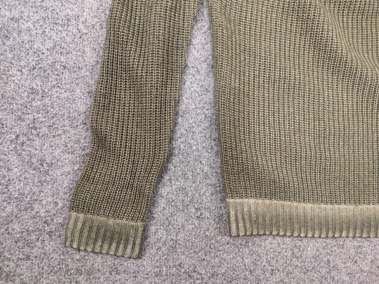 Vintage Simon Gray Cashmere wash Olive textured knit sweater Loro Size US S / EU 44-46 / 1 - 8 Thumbnail
