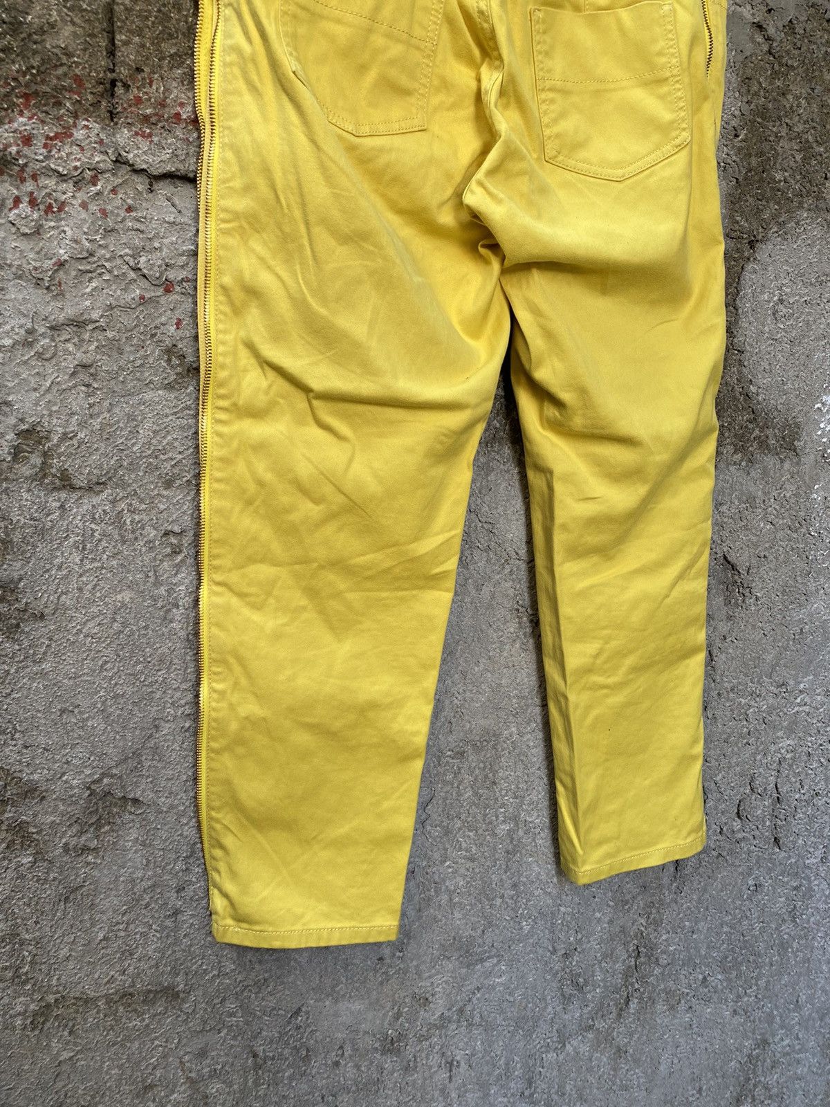 Louis Vuitton Yellow Side Zip Detail Jeans Size 27" / US 4 / IT 40 - 8 Thumbnail