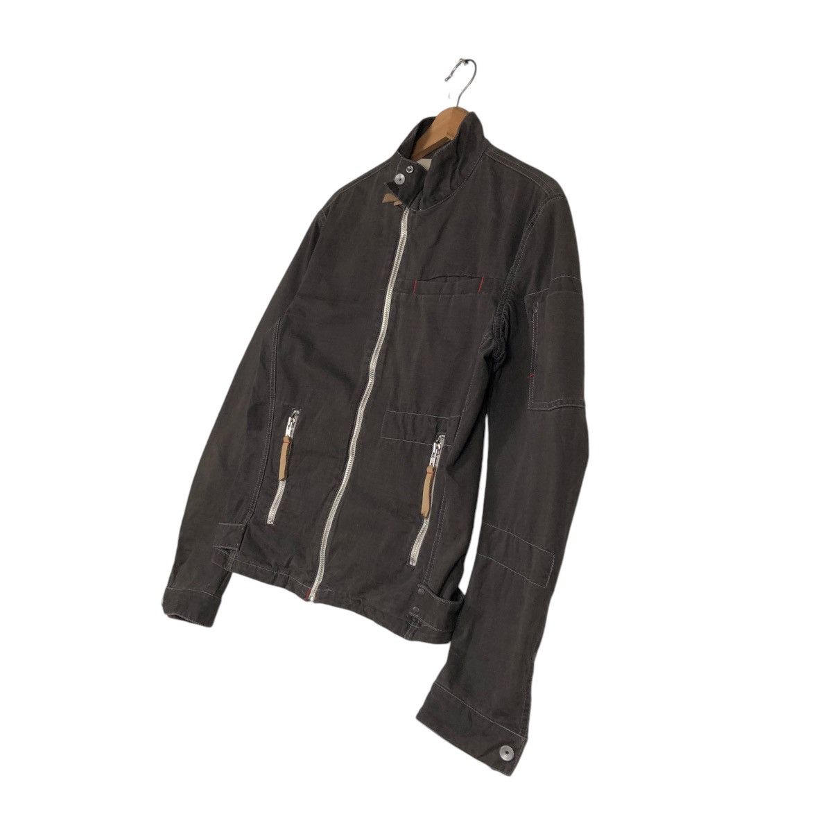 Japanese Brand 📌CROPPED BIKER JACKET ZIPPER BALL Size US M / EU 48-50 / 2 - 3 Thumbnail