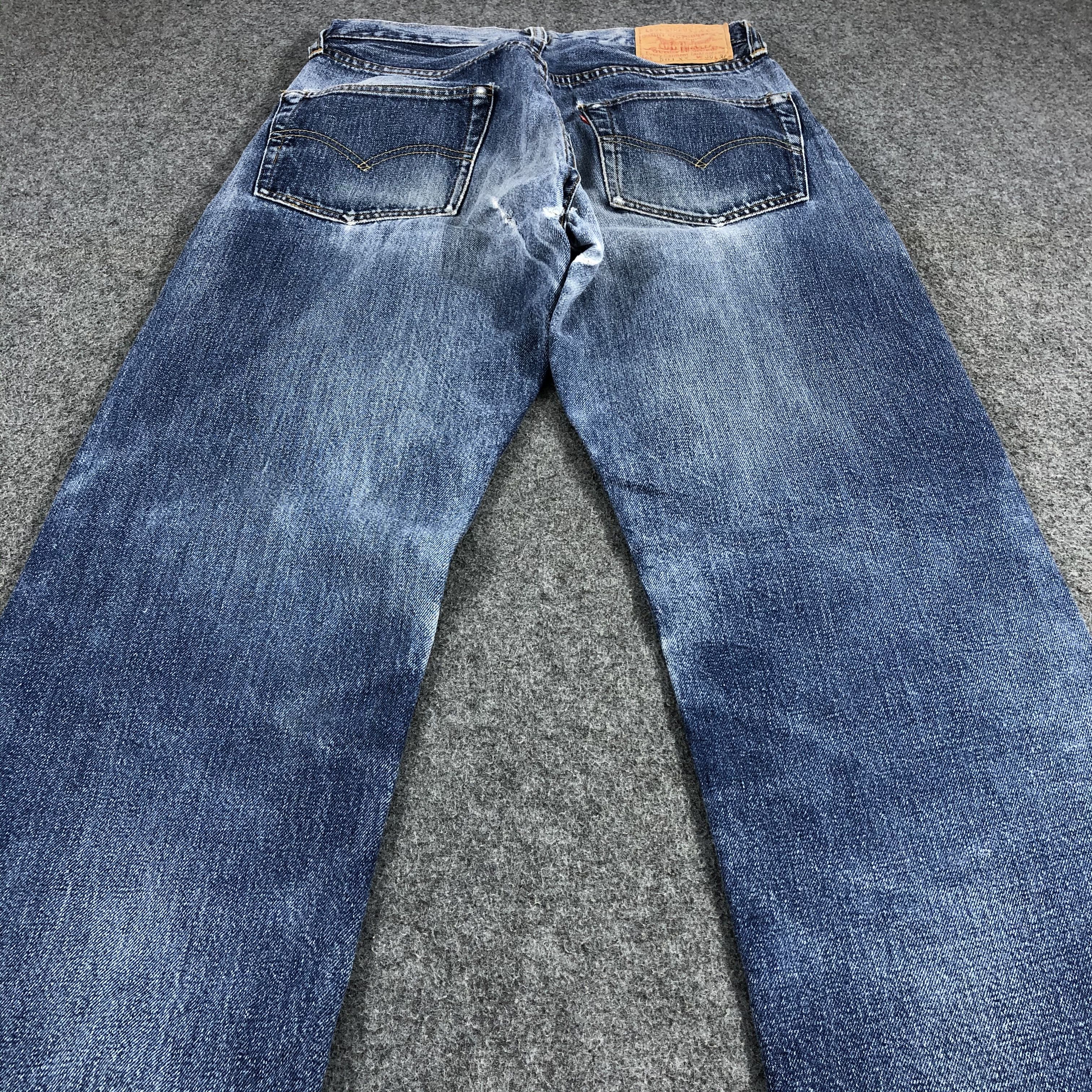 Levi's × Vintage Vintage 90s Big E Levis 501 Redline Jeans-JM1380 Size US 28 / EU 44 - 4 Thumbnail