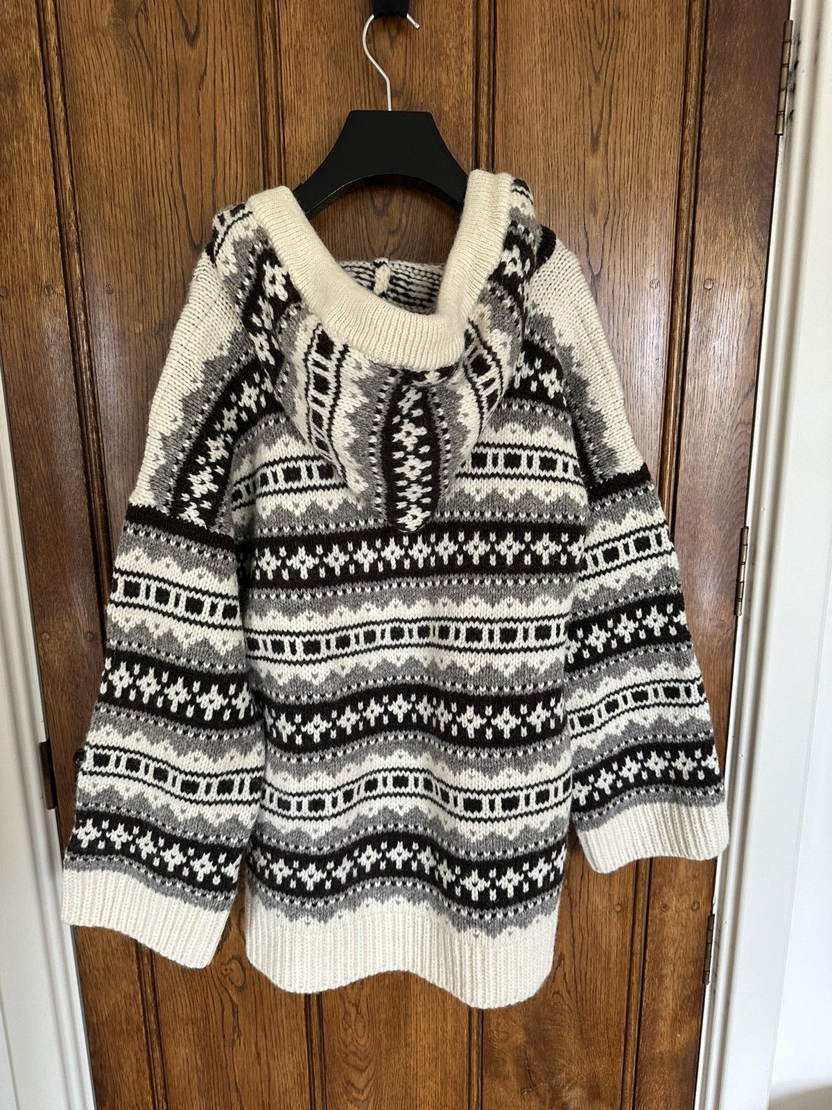Celine FW21 $1350 OVERSIZED SHETLAND BAJA PULLOVER Hoodie Hedi M Size US M / EU 48-50 / 2 - 22 Thumbnail