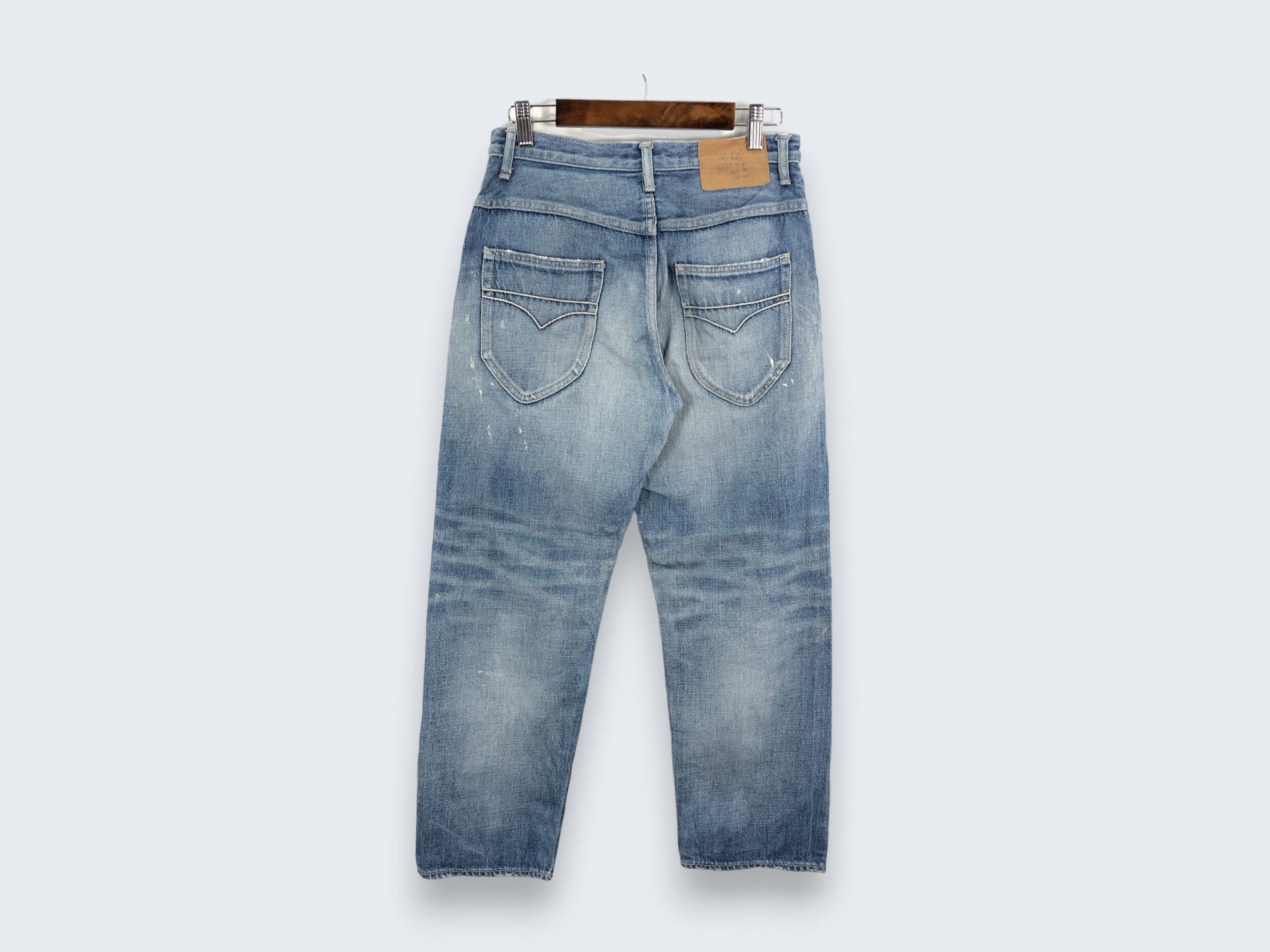Designer × Vintage 28 x 26 Vintage Sally Scott Selvedge Jeans Painter L1389 Size US 28 / EU 44 - 4 Thumbnail