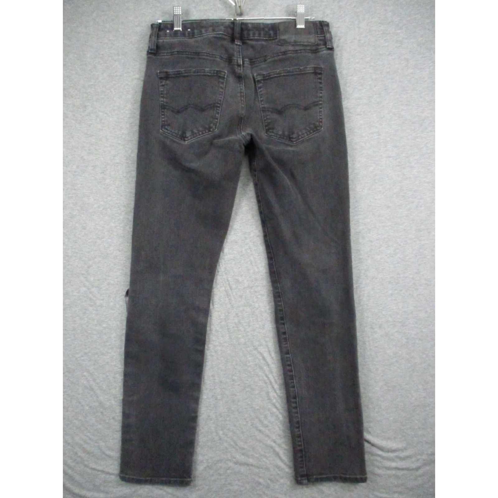 American Eagle Outfitters American Eagle Outfitters Jeans Men Slim 28 X 30 Black Dark Distressed 4 Extreme Flex Skinny Jeans Size US 28 / EU 44 - 5 Thumbnail