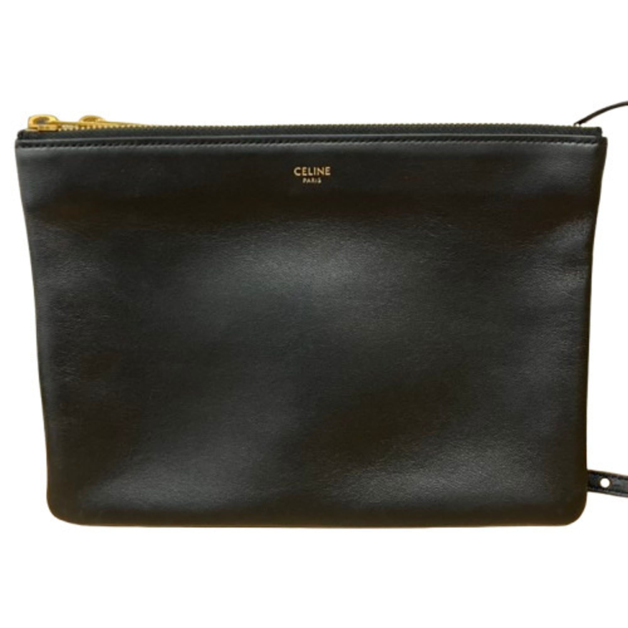Celine CELINE Trio Shoulder Bag, Black Size ONE SIZE - 1 Thumbnail