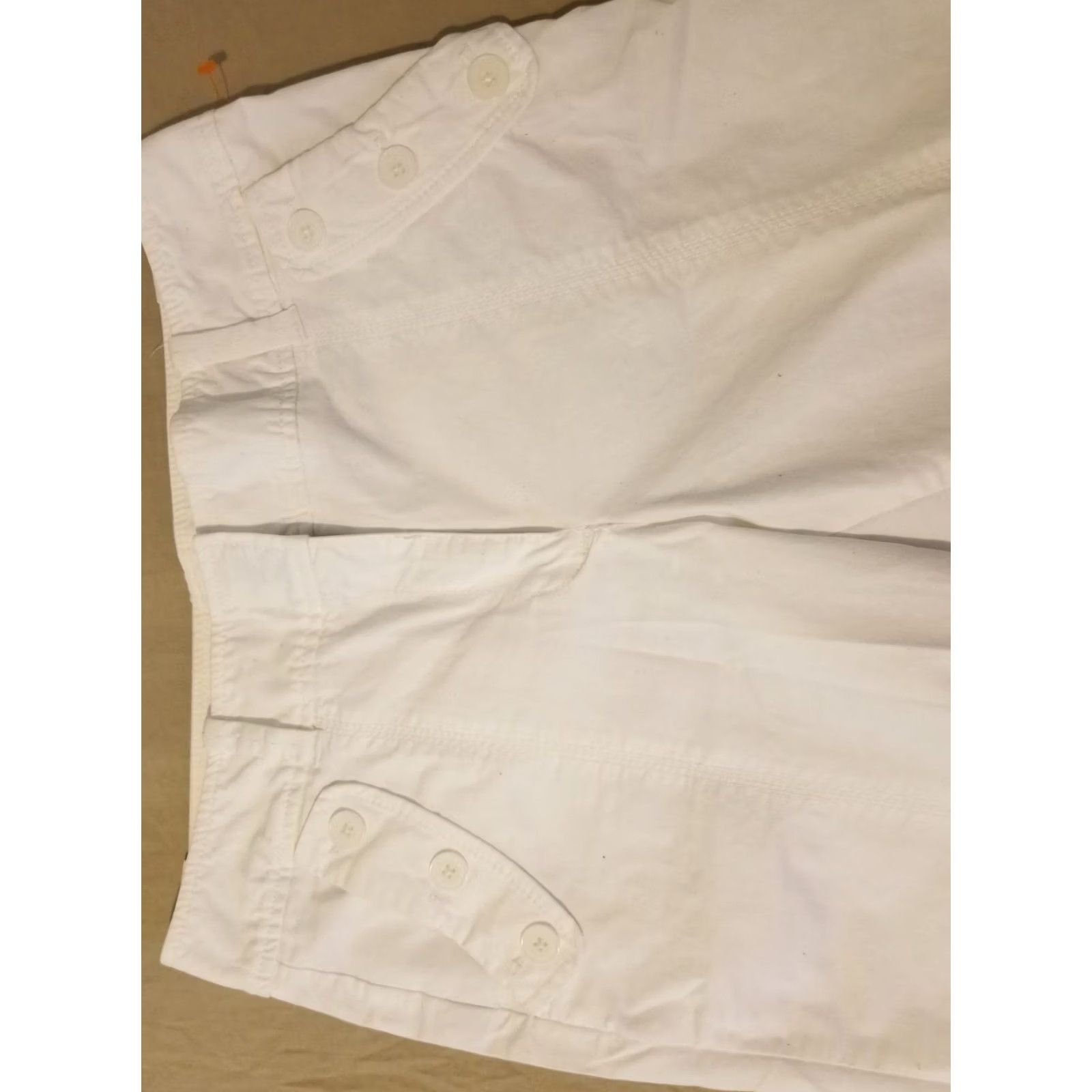 Ann Taylor Ann Taylor Womens White Dress Pants 6 Slack Chino Trouser Capri Size 28" / US 6 / IT 42 - 3 Thumbnail